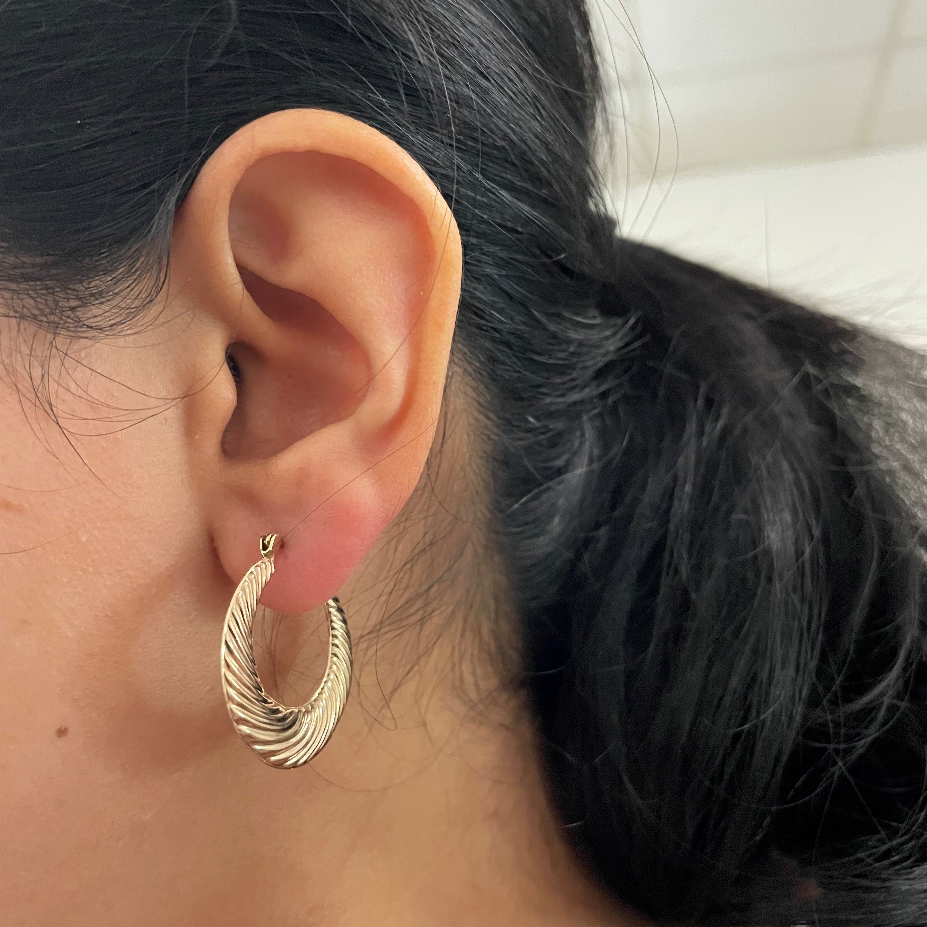 Spiral Hoop Earrings |