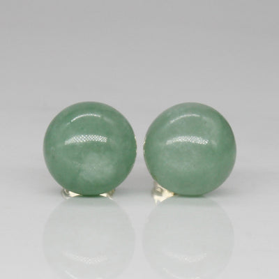 Jadeite Stud Earrings | 8.90ctw |