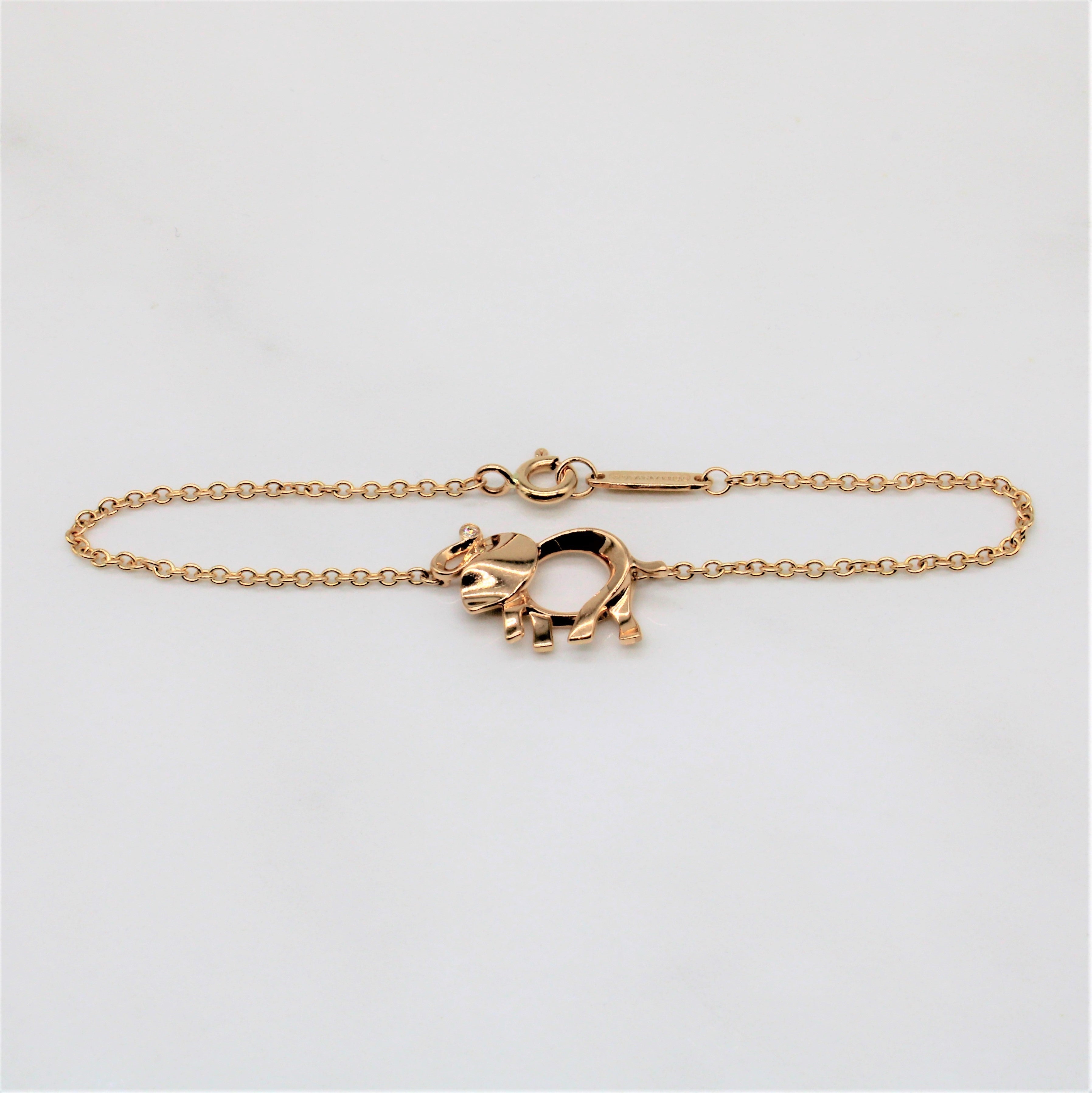 Tiffany & Co.' Save the Wild Elephant Bracelet | 0.01ct | 6" |