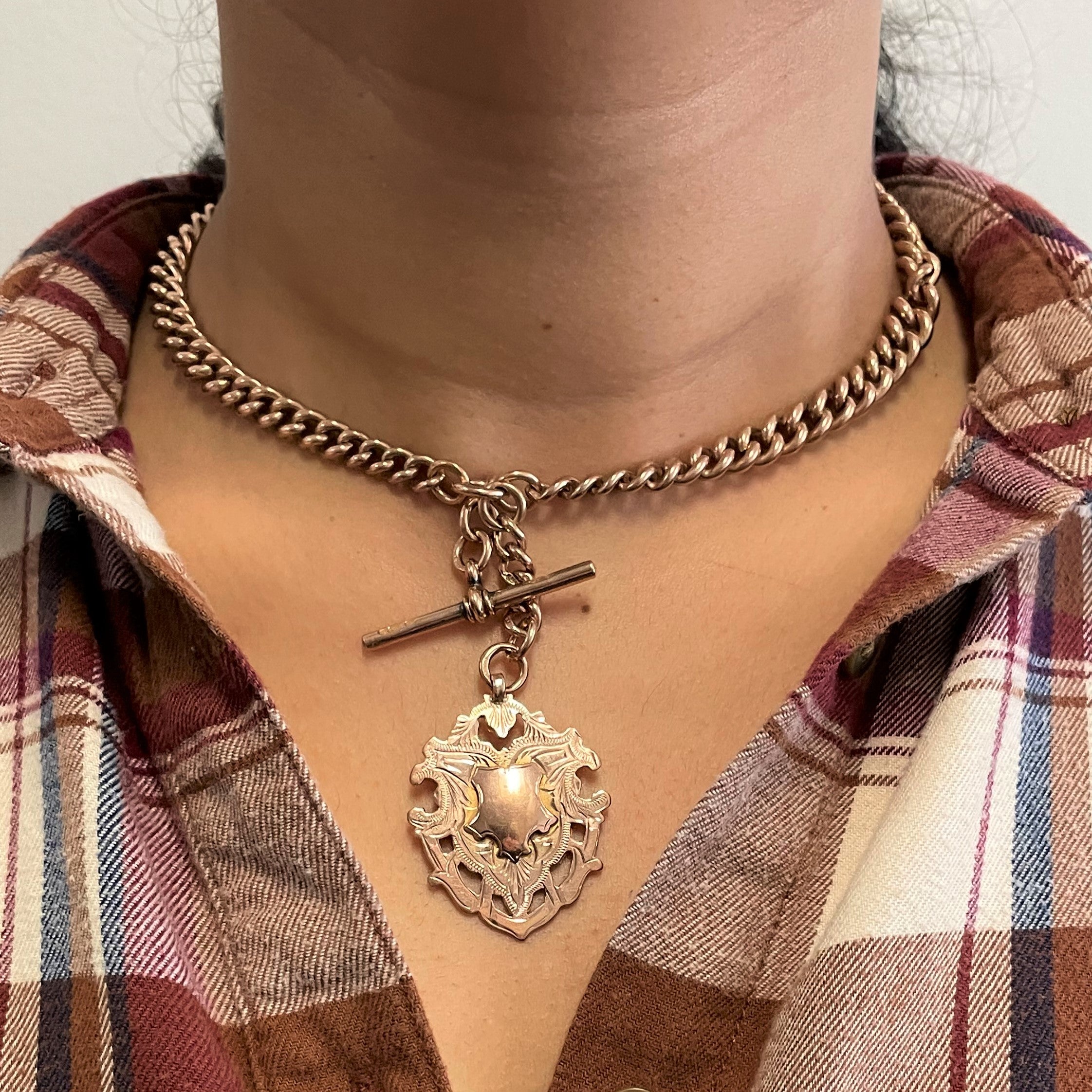 1918 Rose Gold Albert Chain | 15"|