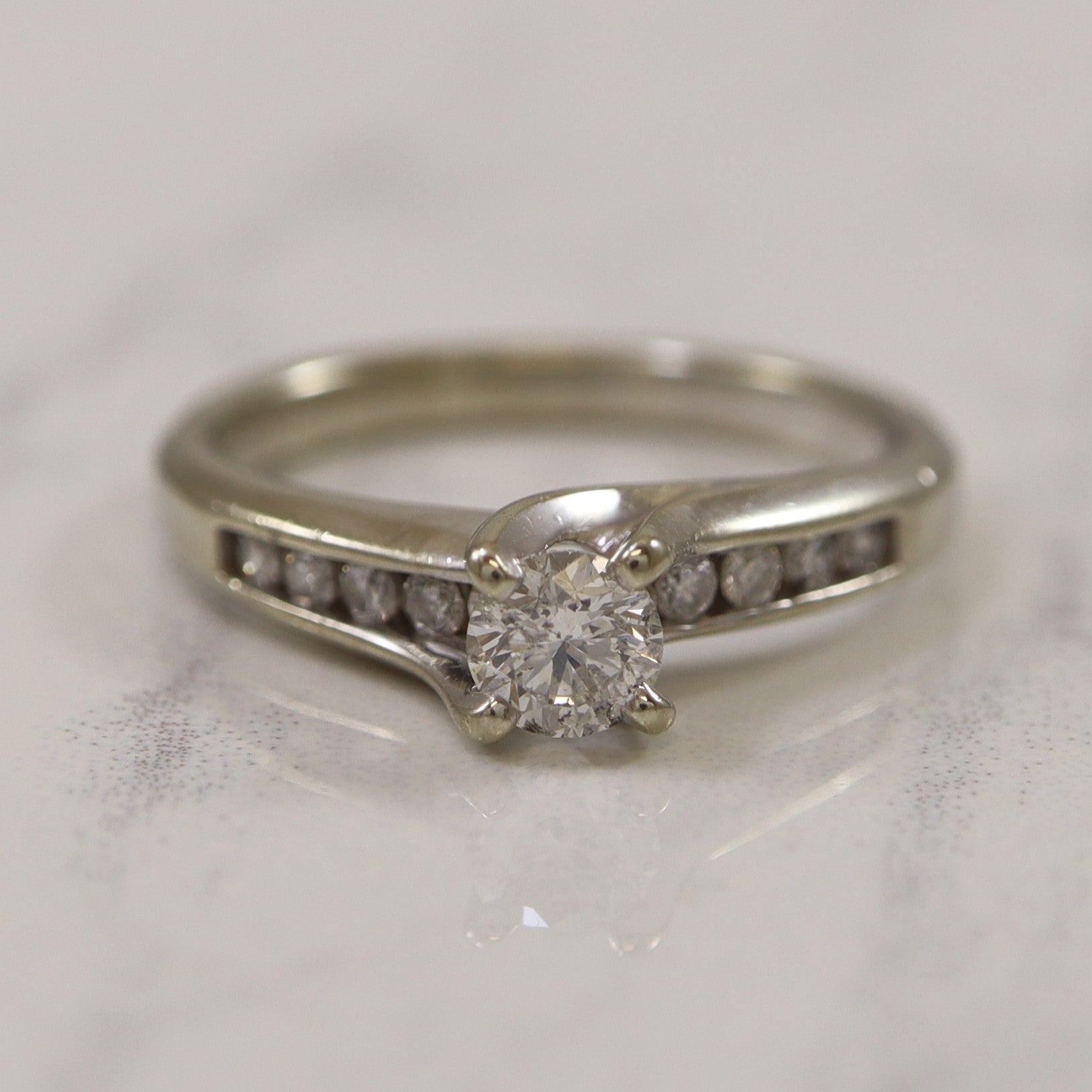 Diamond Bypass Engagement Ring | 0.50ctw | SZ 6.5 |