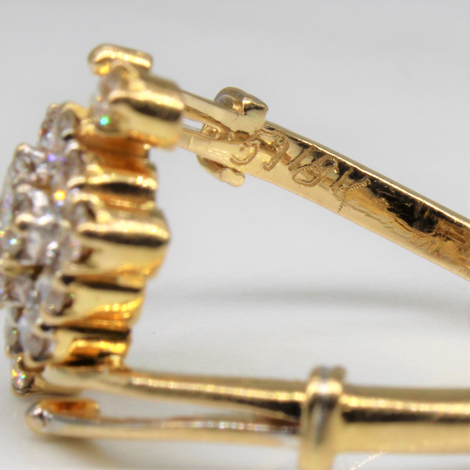 Diamond Flare Bypass Ring | 0.40ctw | SZ 7 |