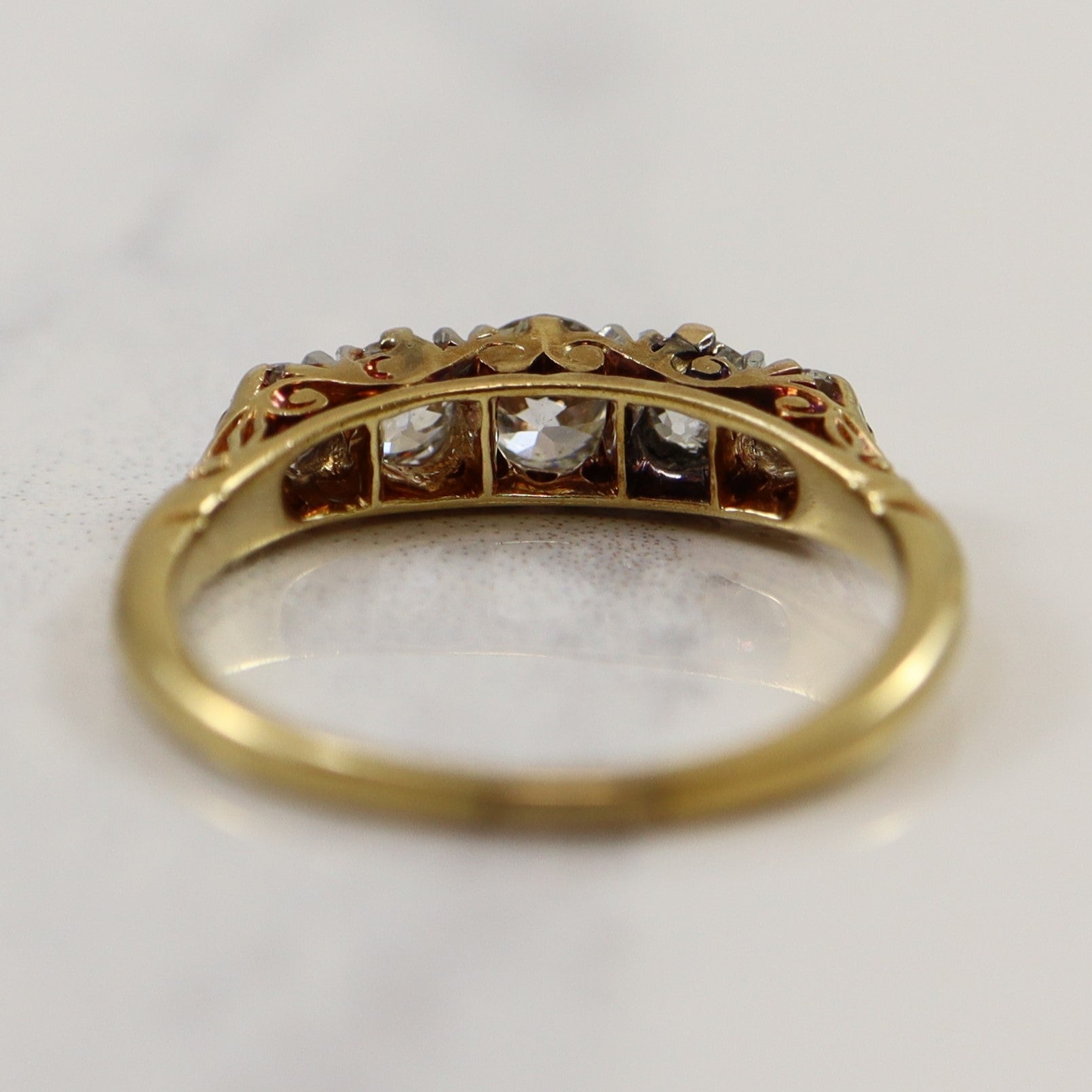Old European Five Stone Diamond Ring | 0.78ctw | SZ 6 |