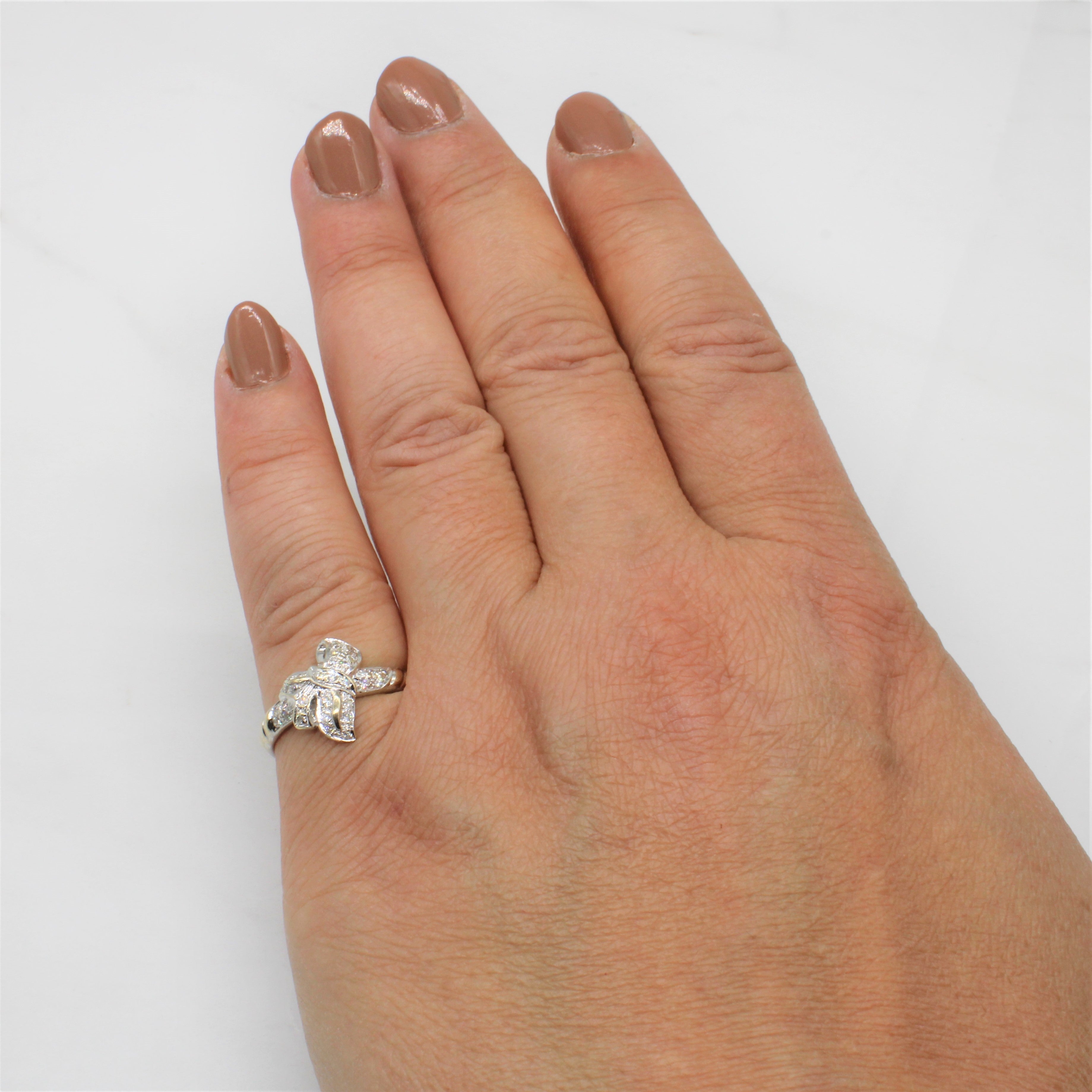 Diamond Bow Ring | 0.15ctw | SZ 6.75 |