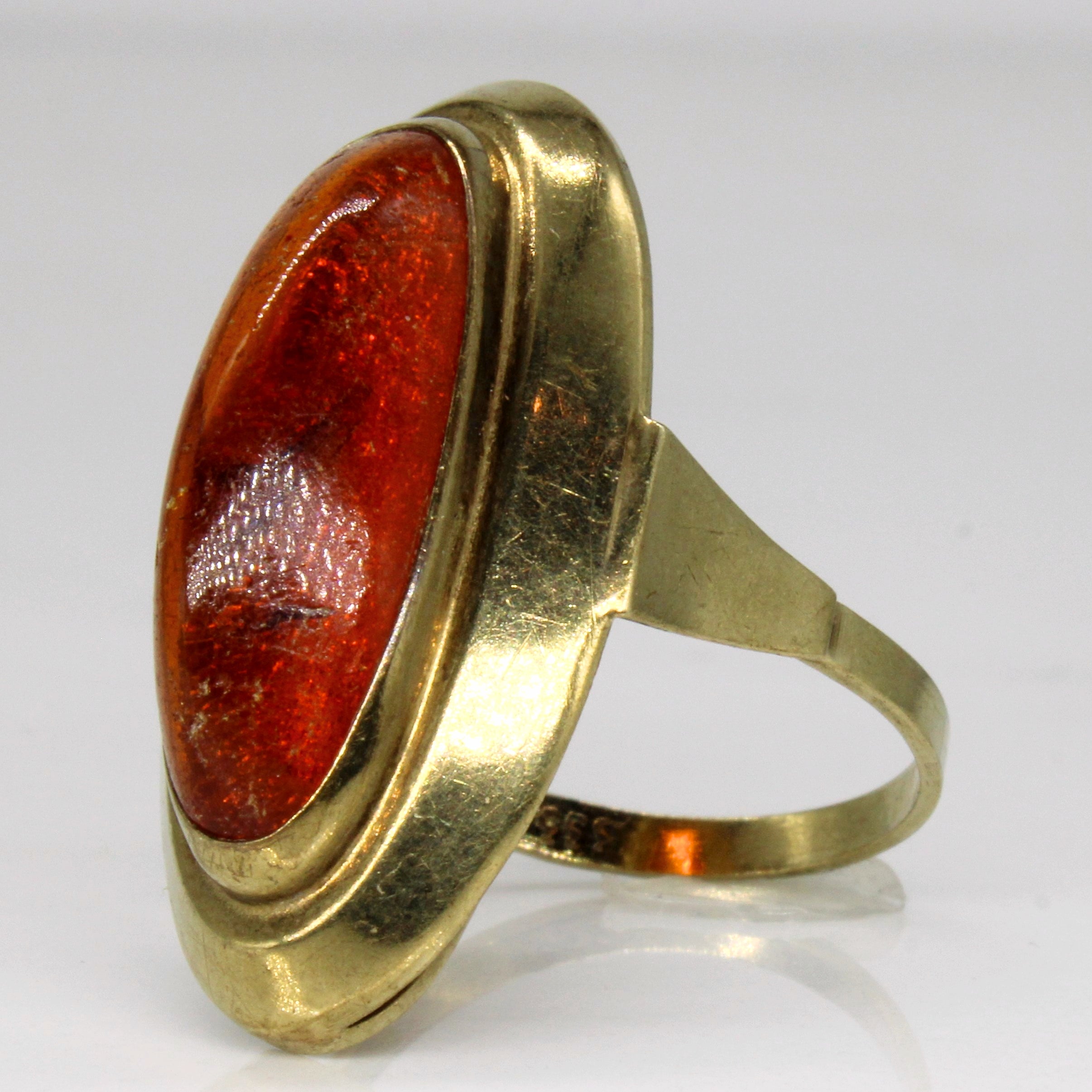 Amber Cocktail Ring | 3.10ct | SZ 6.75 |