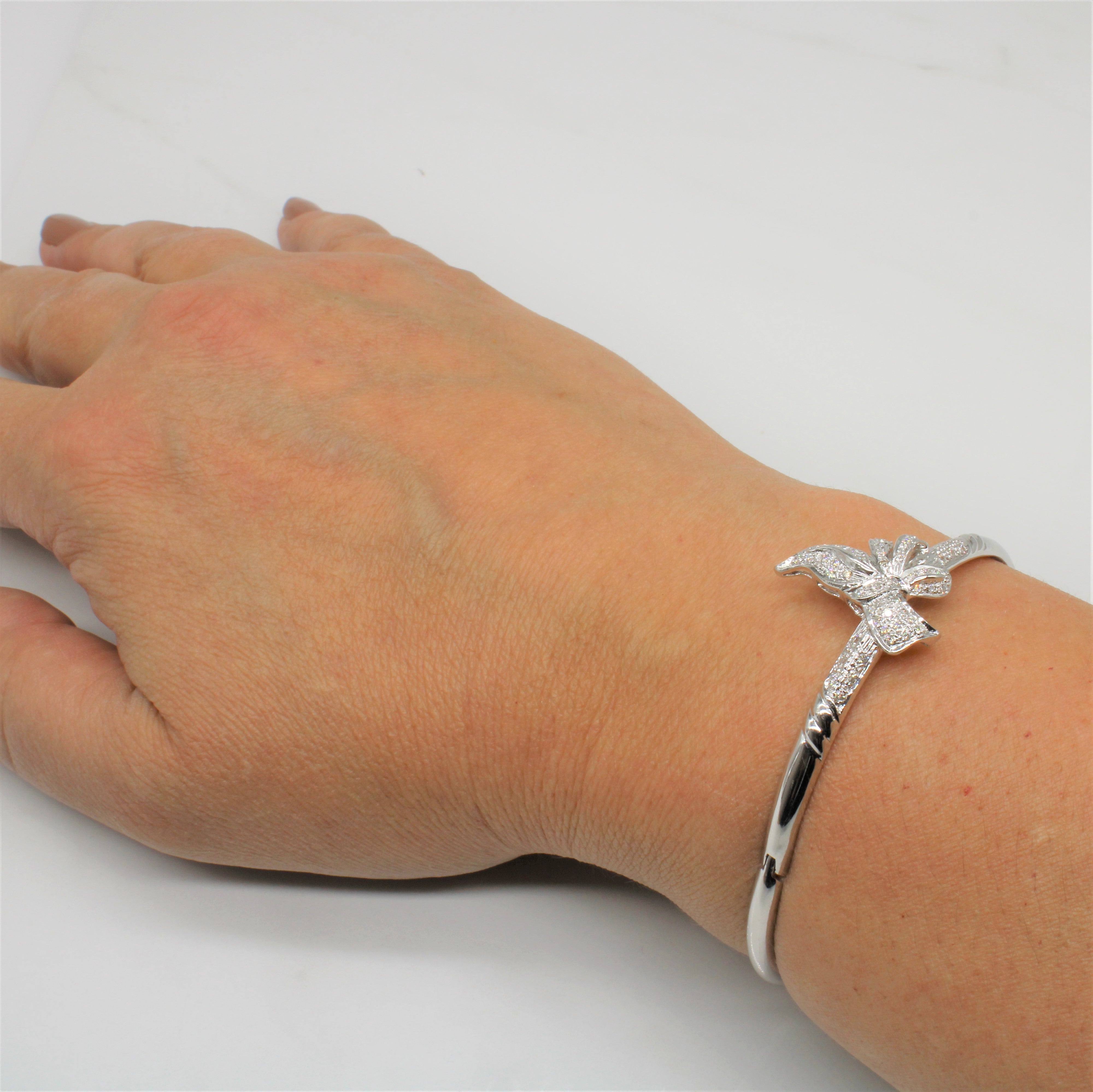 Diamond Bow Bracelet | 0.35ctw | 6" |