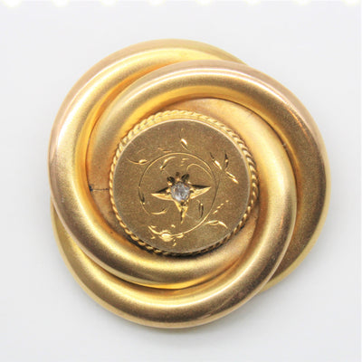 Victorian Rose Cut Diamond Brooch | 0.02ct |