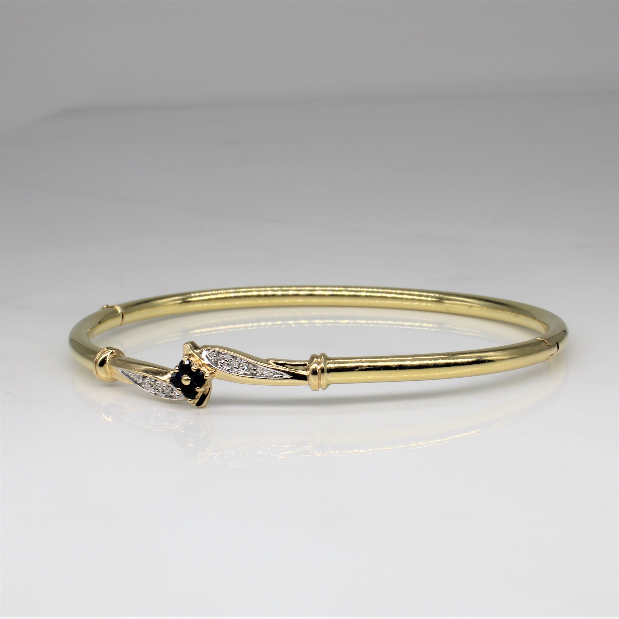 Sapphire Cluster & Diamond Bracelet | 0.12ctw, 0.03ctw | 6