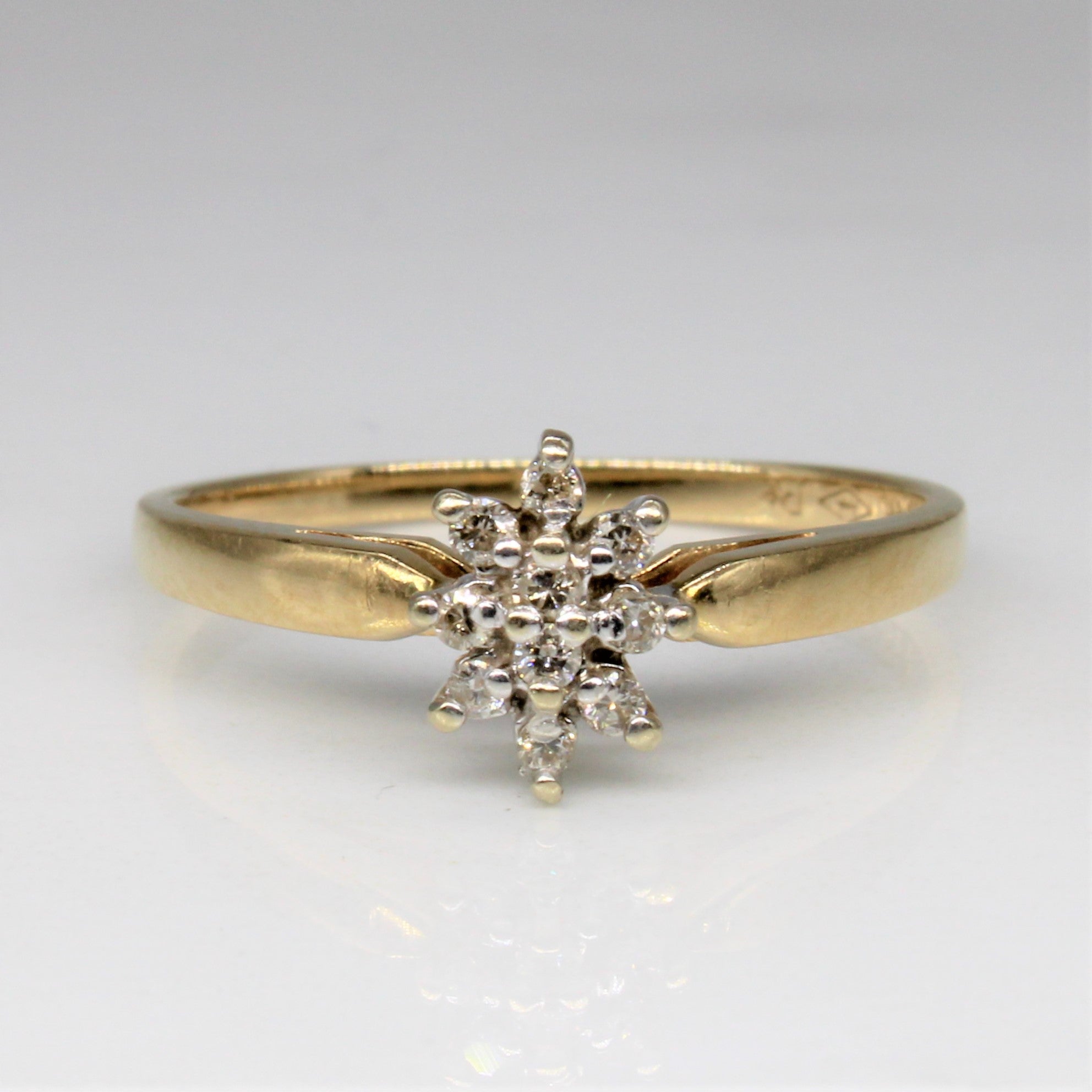 Diamond Cluster Ring | 0.08ctw | SZ 6.5 |