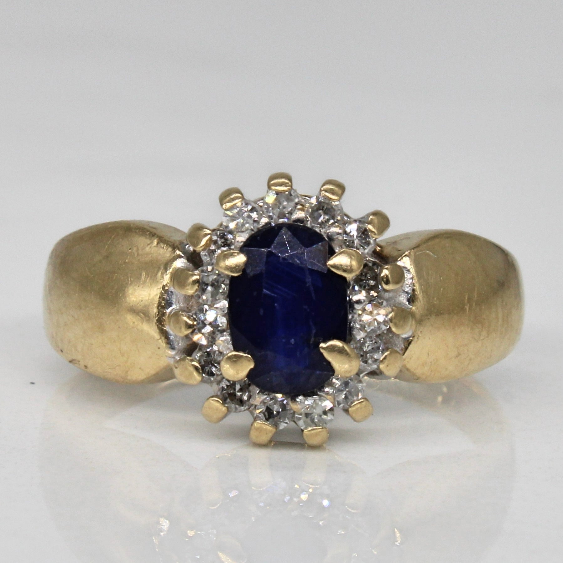 Sapphire & Diamond Cocktail Ring | 0.32ct, 0.15ctw | SZ 5 |