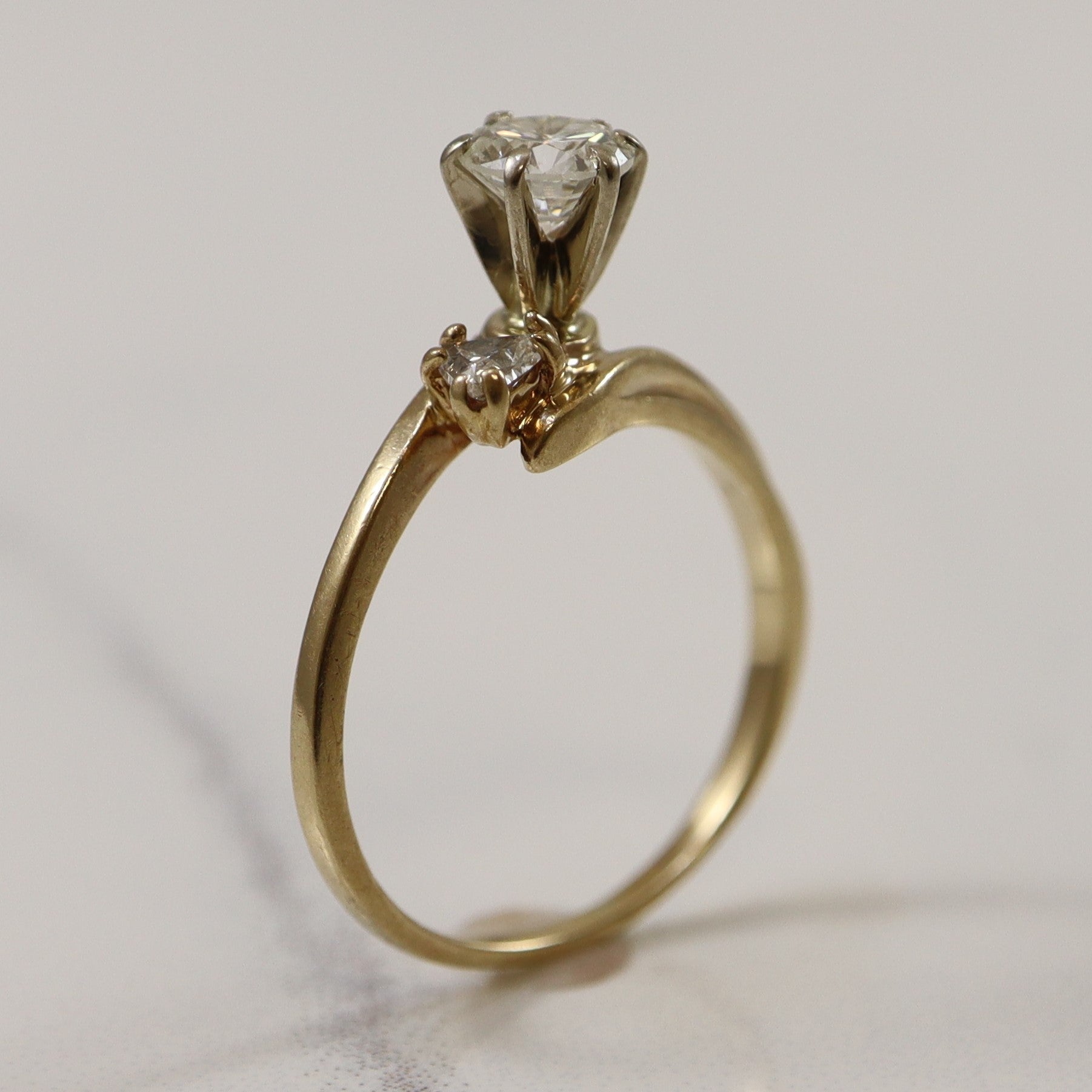 Diamond Bypass Ring | 0.58ctw | SZ 5.75 |