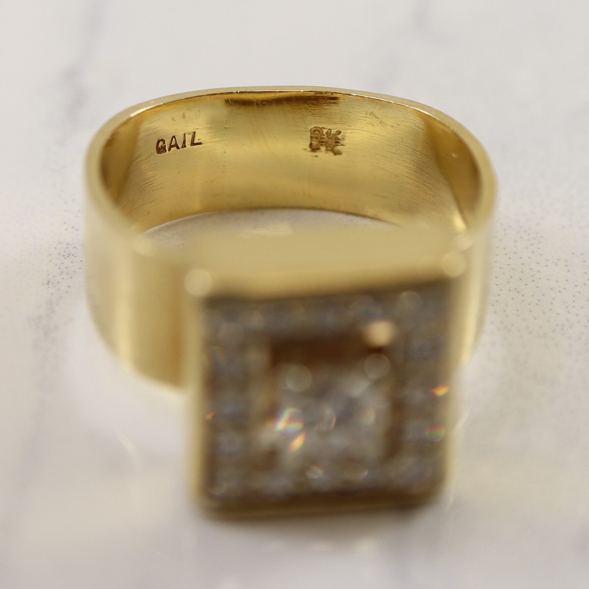 Square Halo Diamond Ring | 0.83ctw | SZ 8.75 |