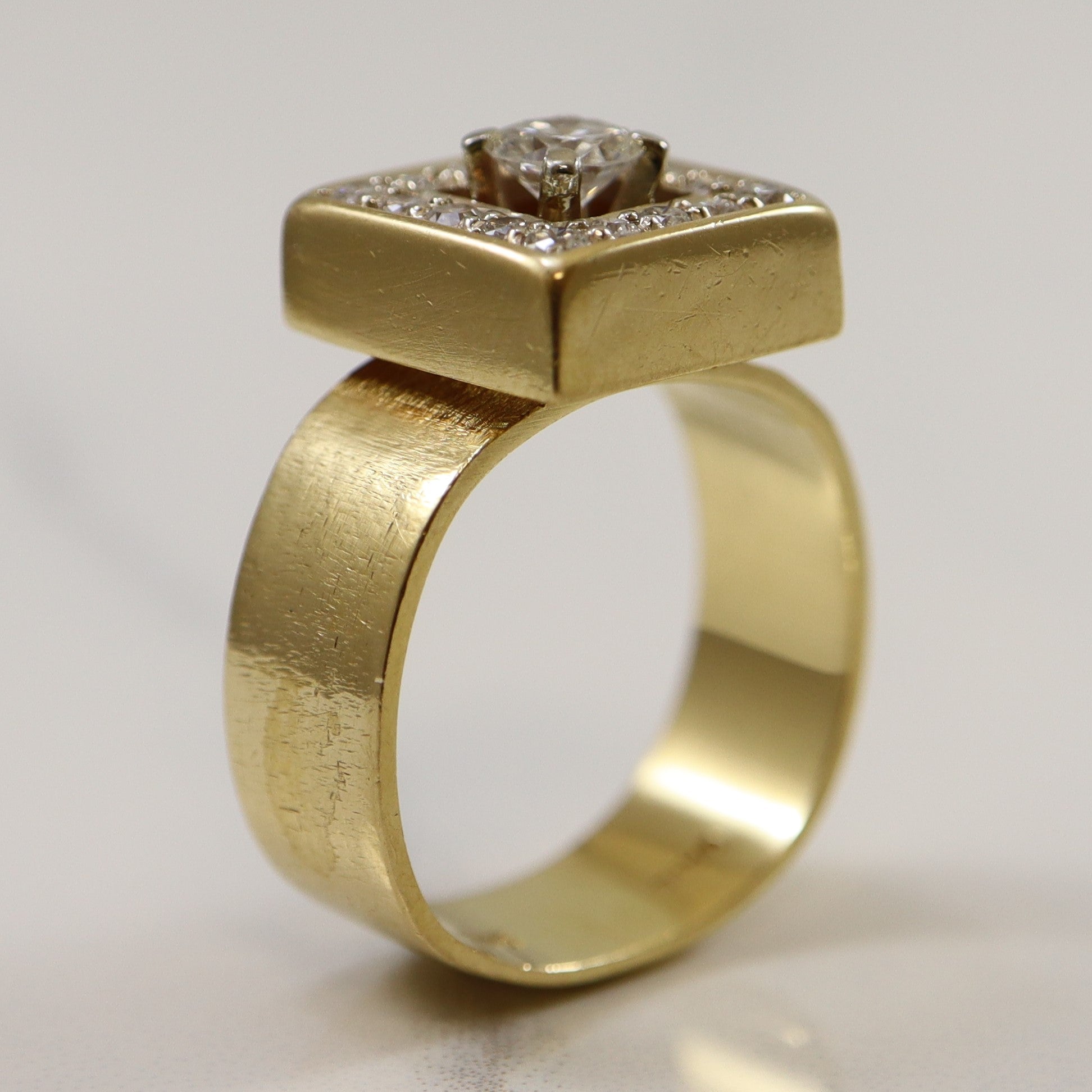 Square Halo Diamond Ring | 0.83ctw | SZ 8.75 |