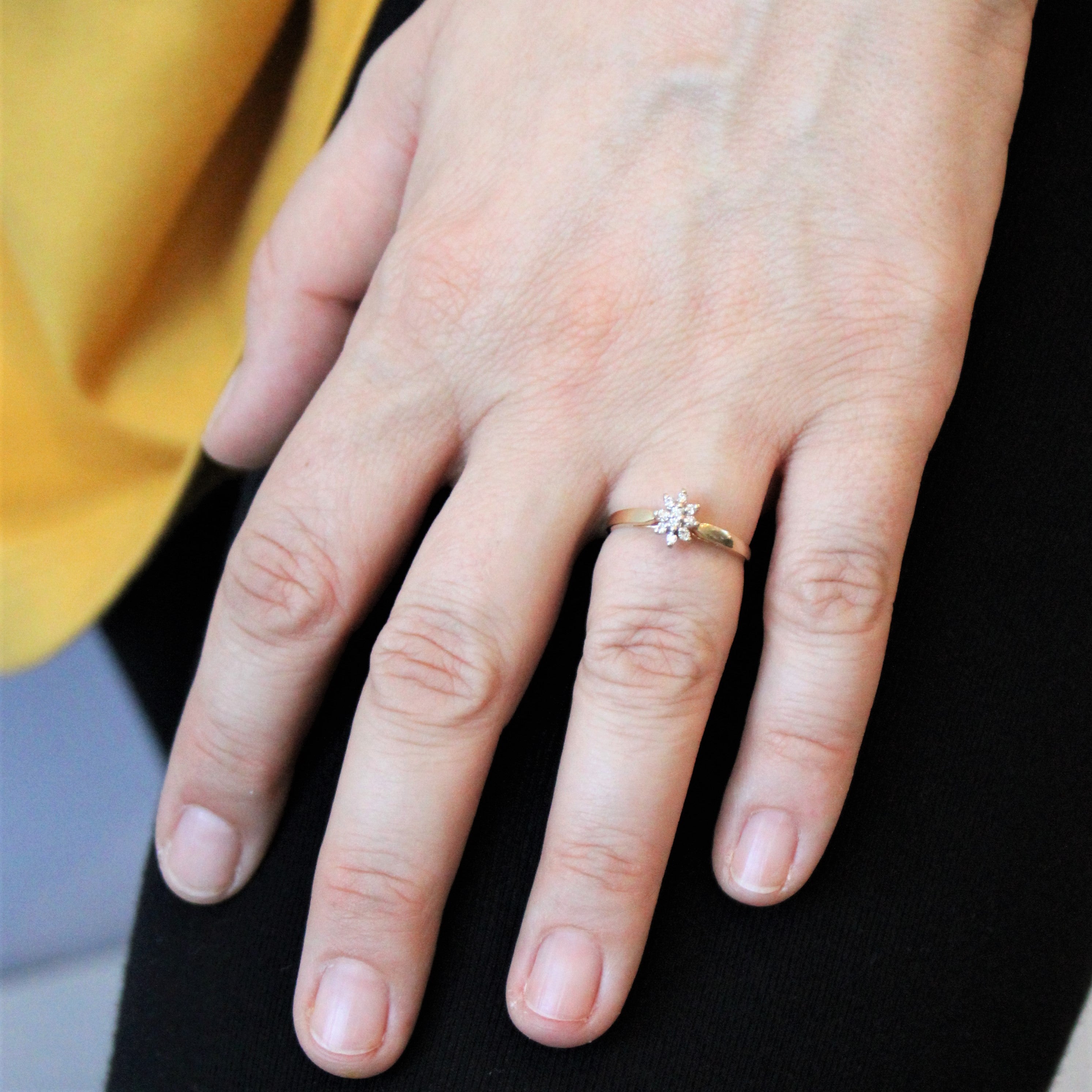 Diamond Cluster Ring | 0.08ctw | SZ 6.5 |