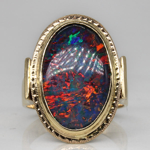 Triplet Opal Cocktail Ring | 4.50ct | SZ 6.75 |
