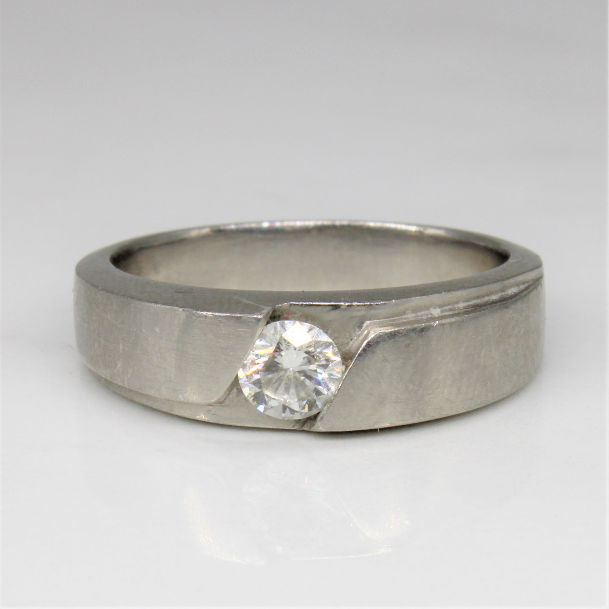 Tension Set Solitaire Diamond Ring | 0.34ct | SZ 8.25 |