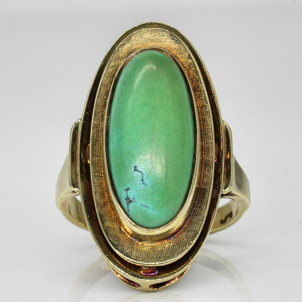 Turquoise Cocktail Ring | 7.15ct | SZ 7.5 |