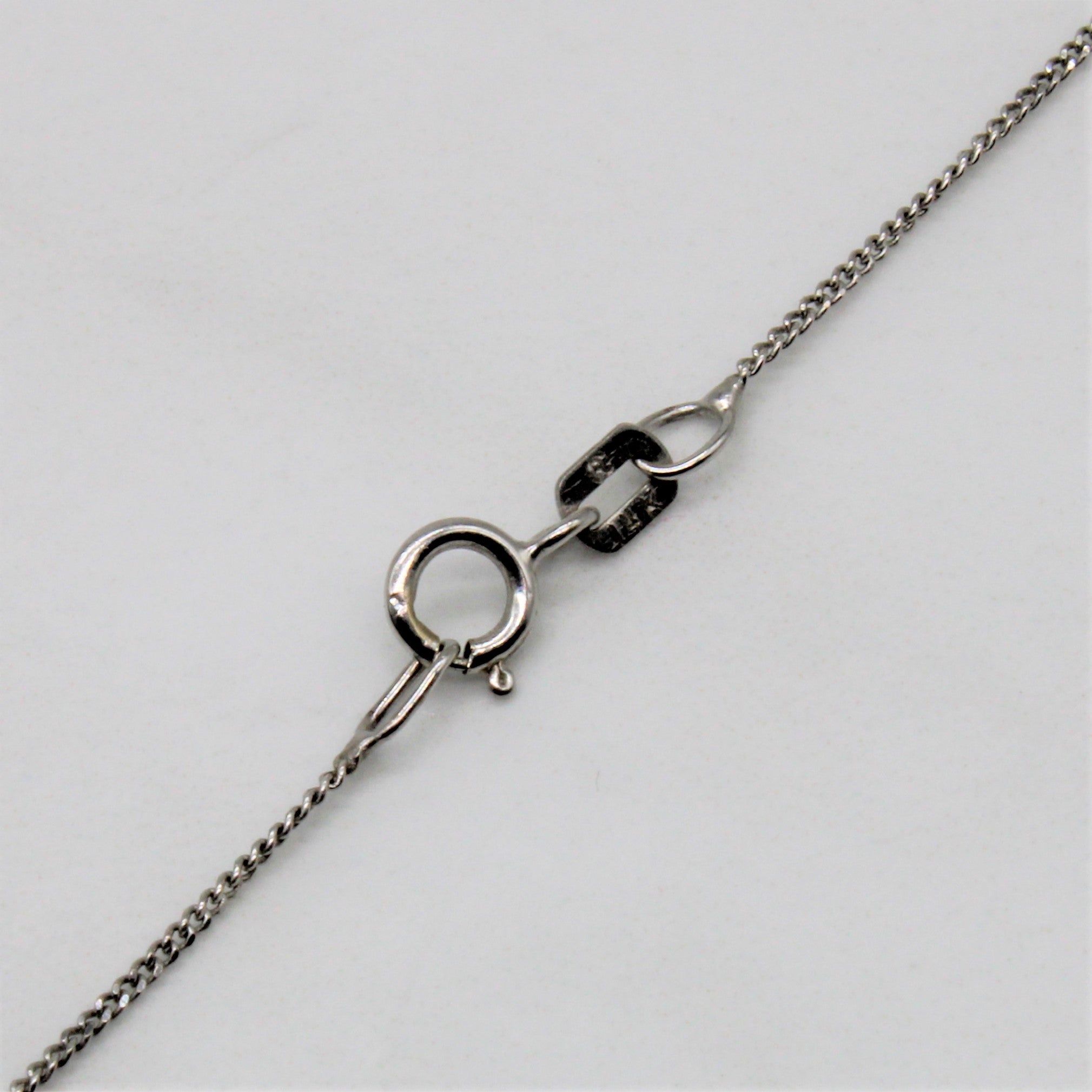 Two Tone Diamond Bypass Necklace | 0.28ctw | 18" |