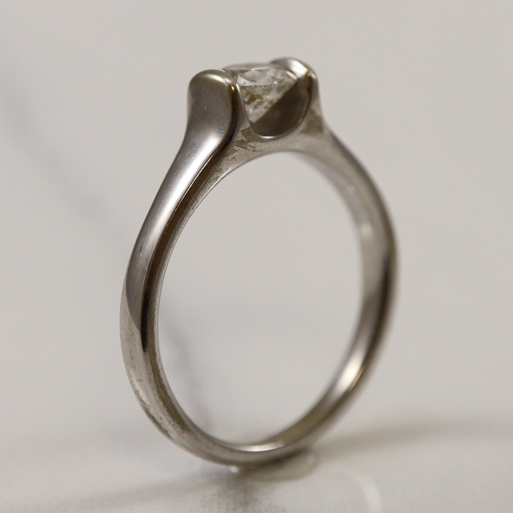 Tension Set Solitaire Diamond Ring | 0.50ct | SZ 6 |