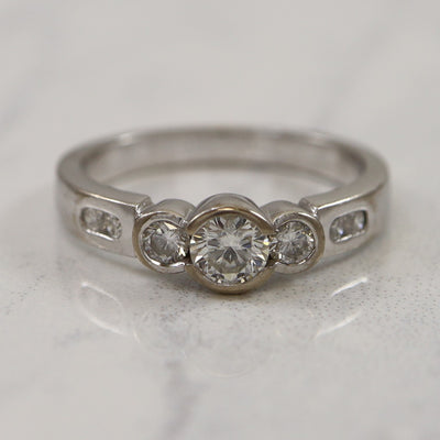 Bezel Set Diamond Ring | 0.50ctw | SZ 6 |