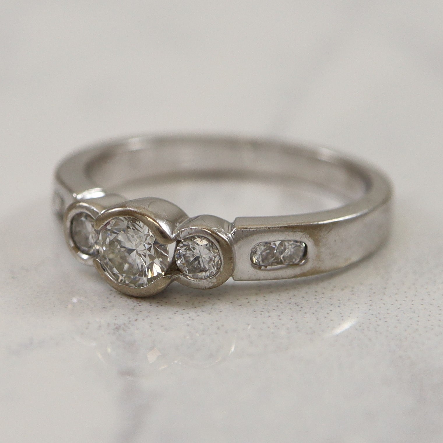 Bezel Set Diamond Ring | 0.50ctw | SZ 6 |