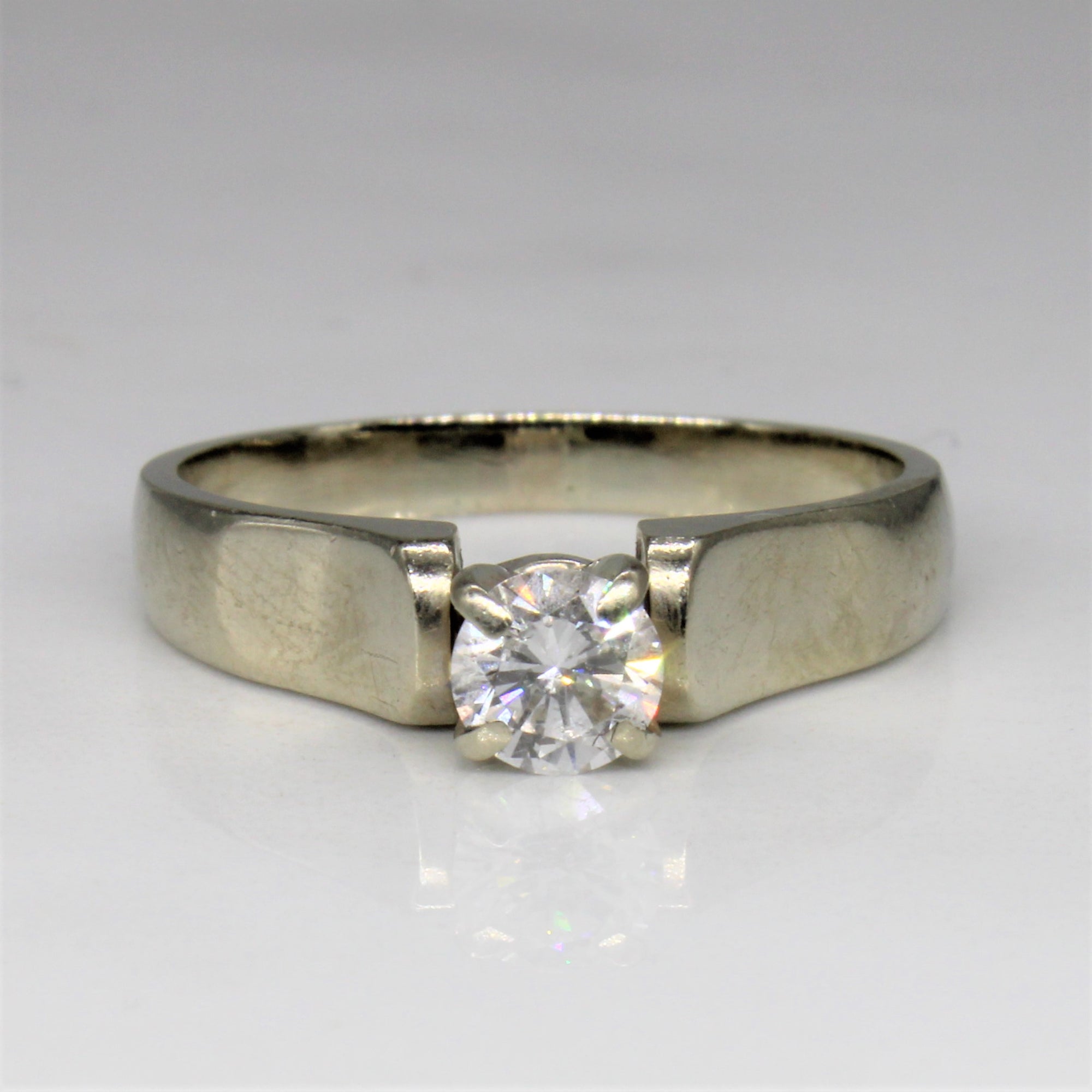 Diamond Cathedral Engagement Ring | 0.39ct | SZ 7.25 |