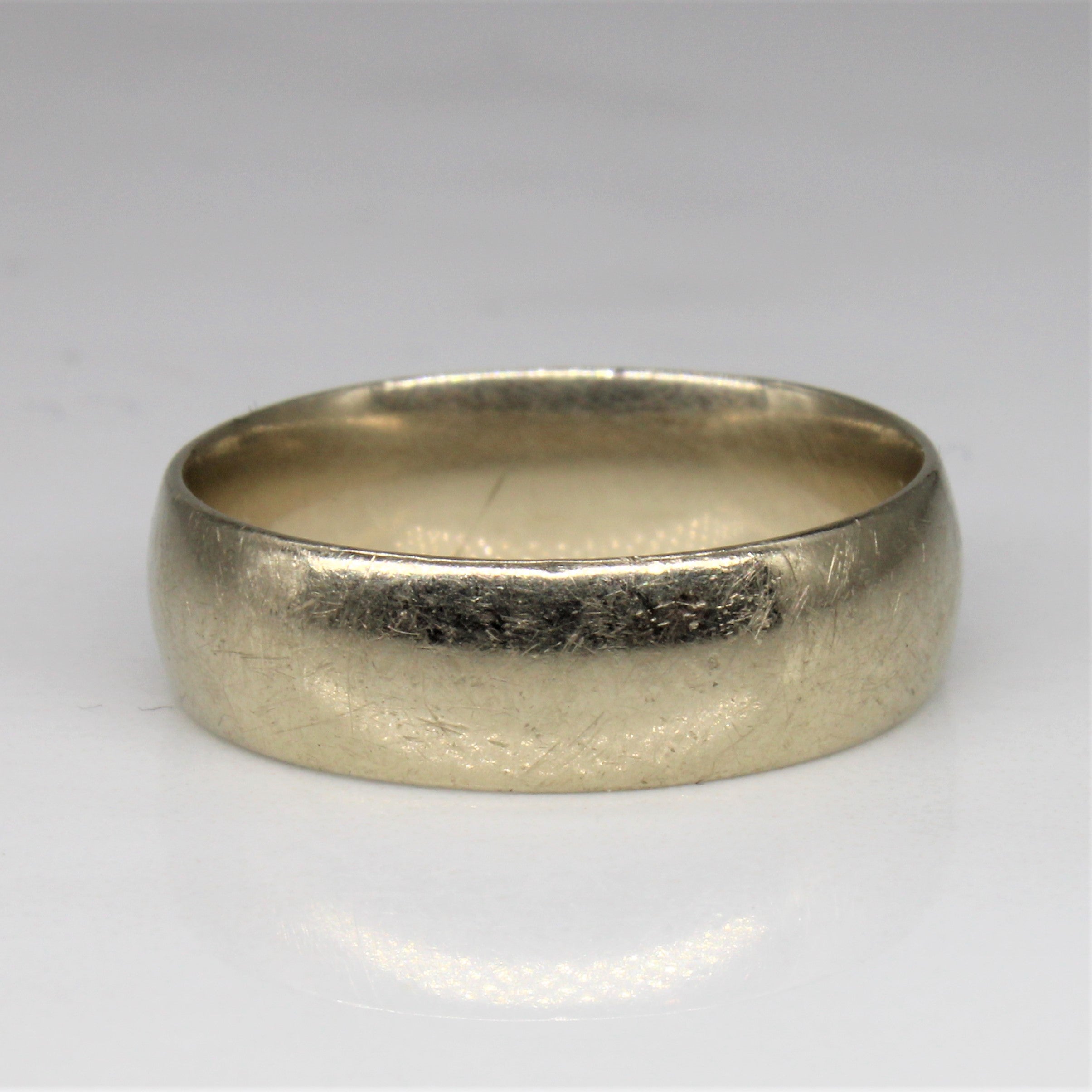 Classic White Gold Band | SZ 8.25 |