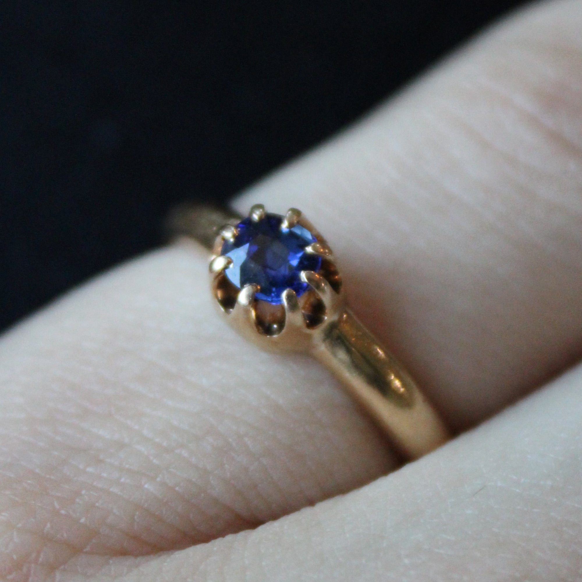 Sapphire Claw Set Ring | 0.38ct | SZ 6 |