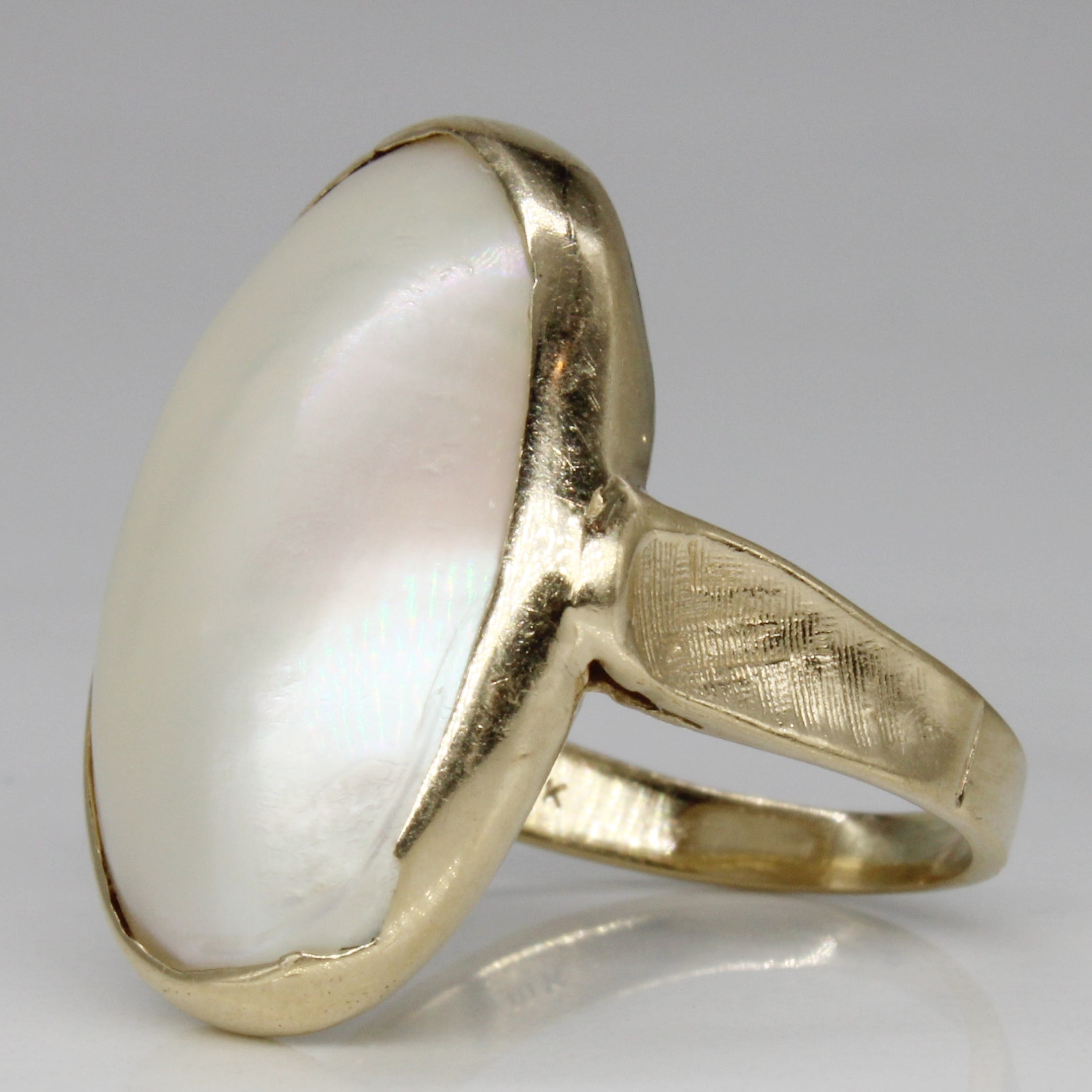 Mabé Pearl Cocktail Ring | SZ 6.25 |