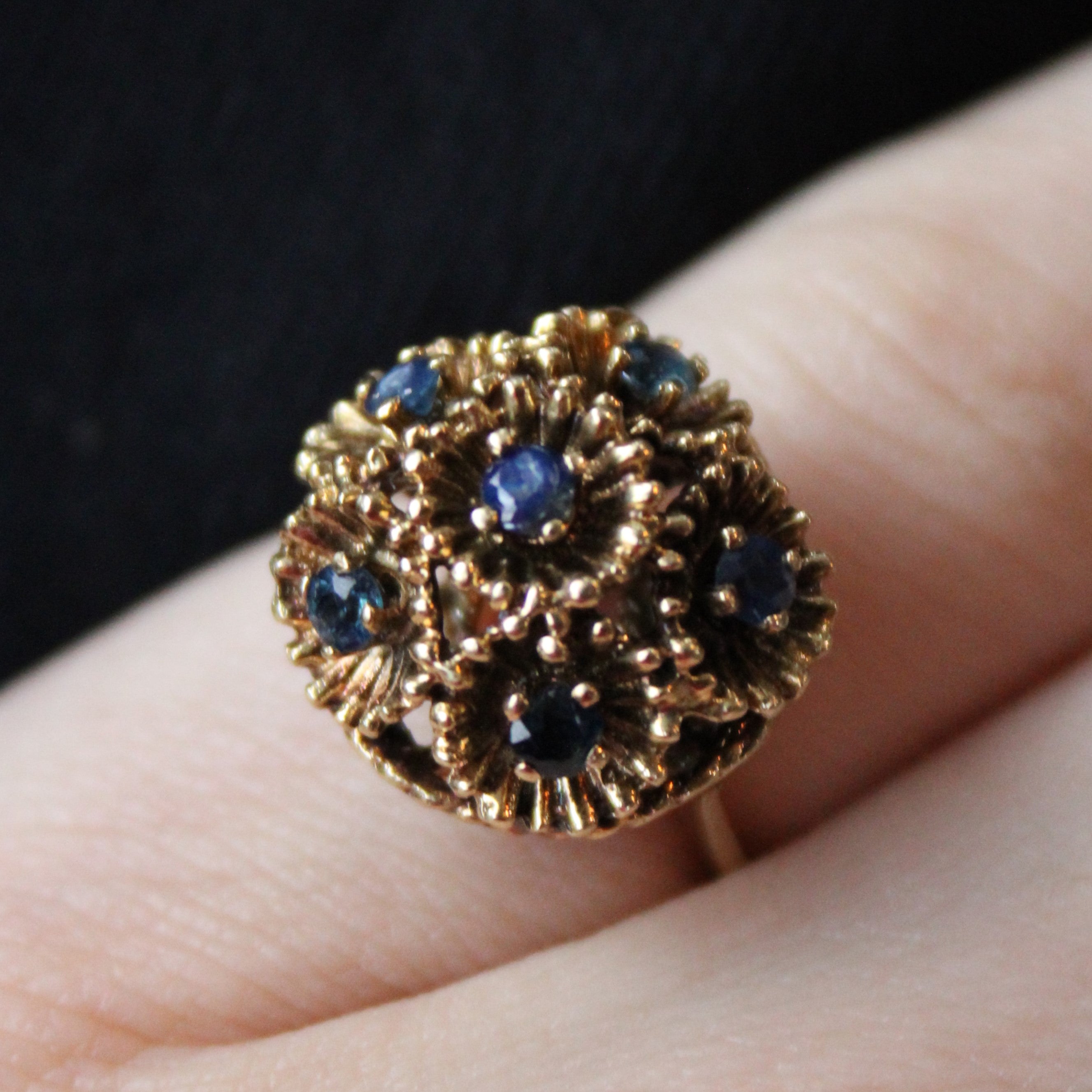 Sapphire Bulb Ring | 0.42ctw | SZ 5.25 |