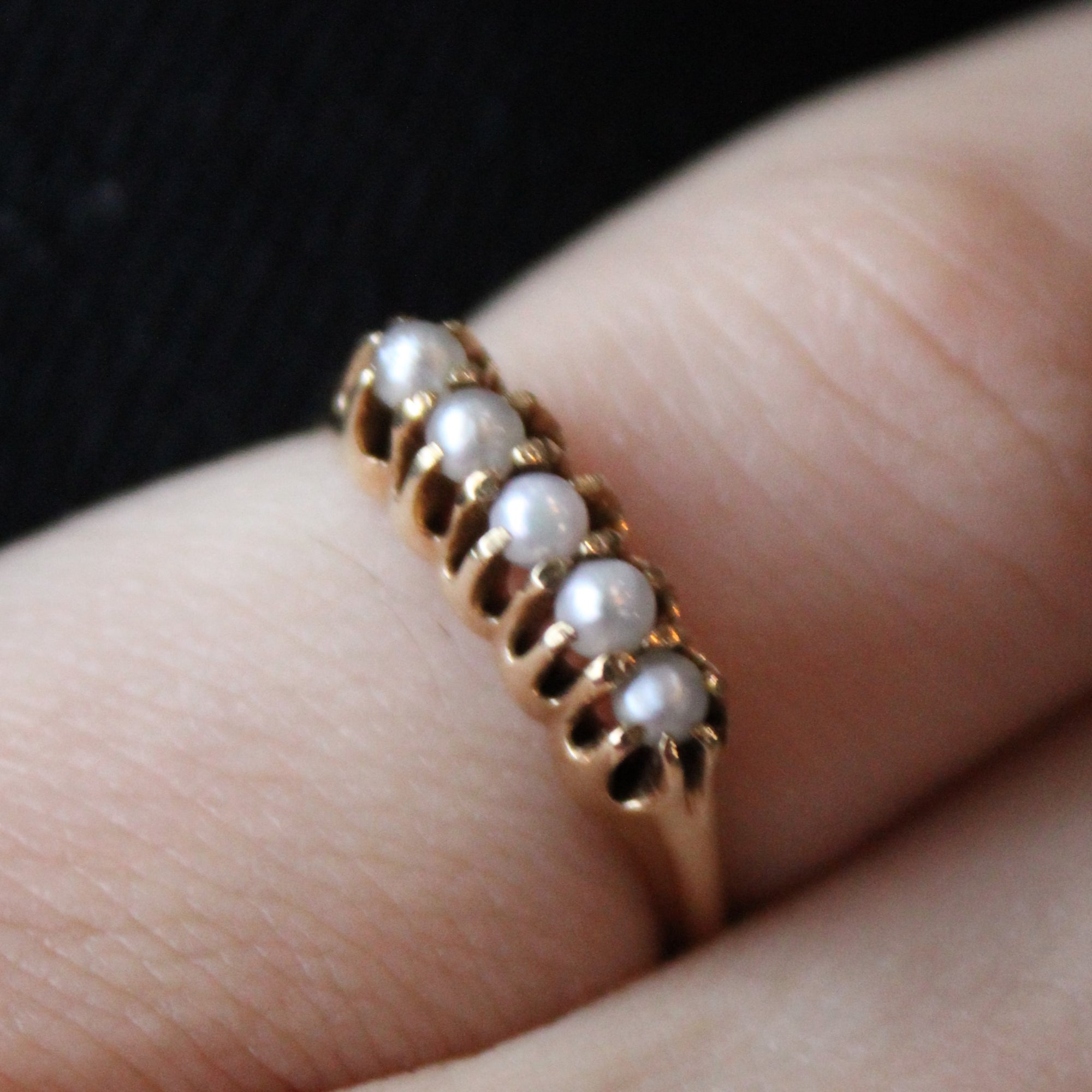 Vintage Five Stone Pearl Ring | SZ 5 | – 100 Ways