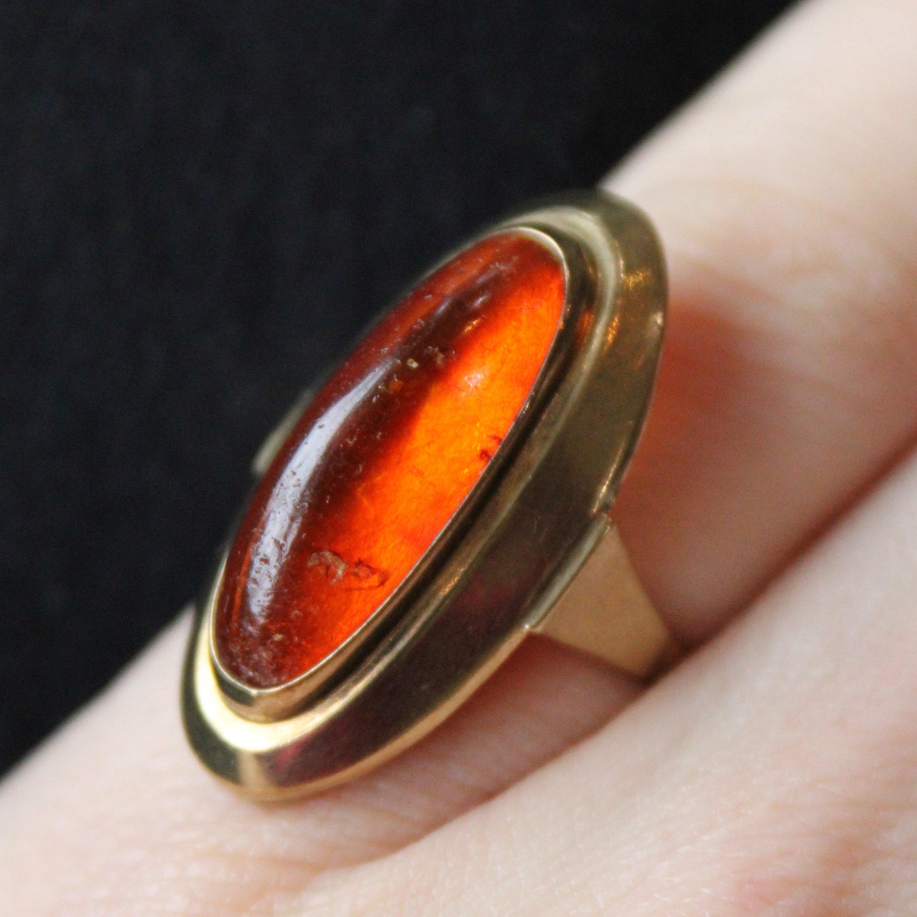 Amber Cocktail Ring | 3.10ct | SZ 6.75 |