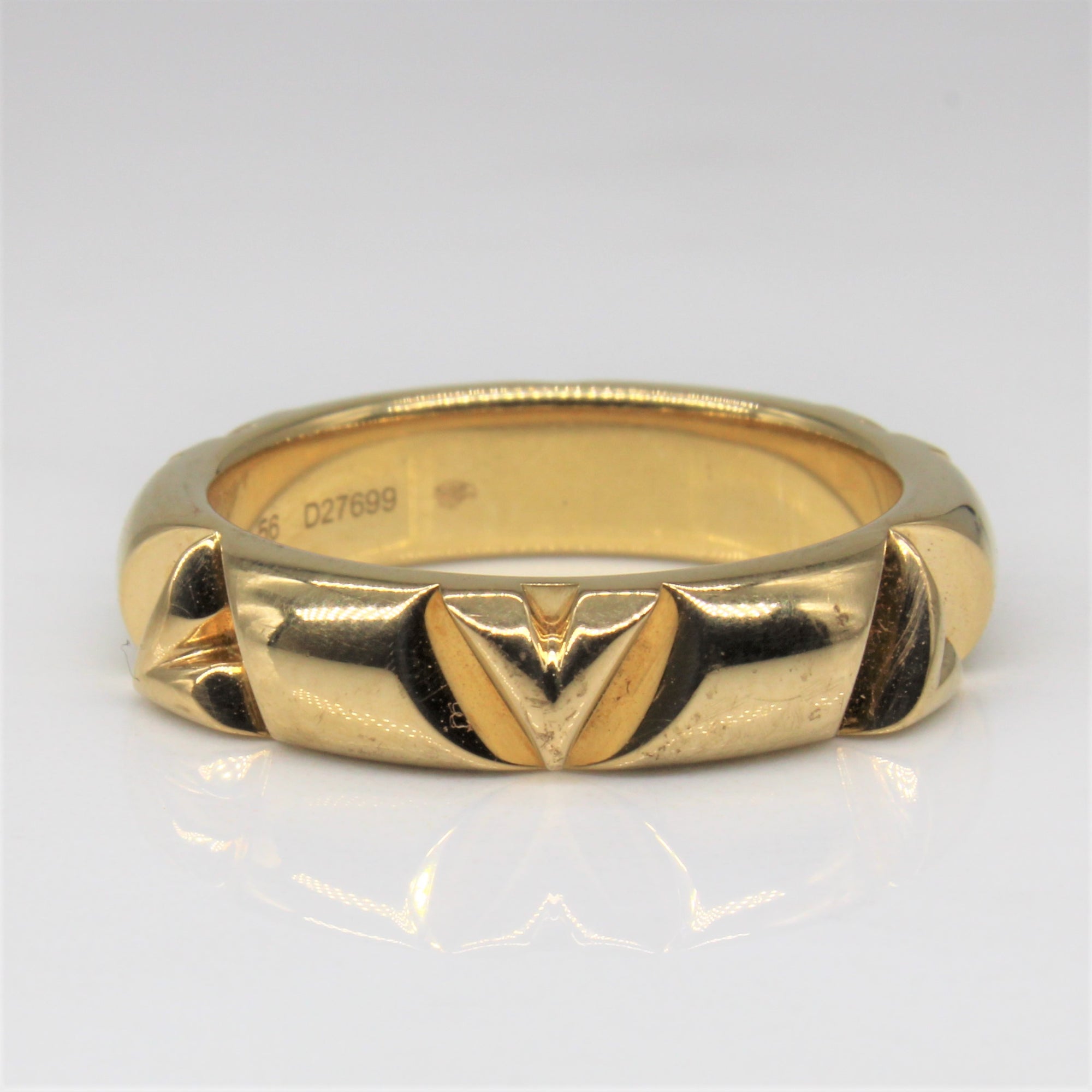 Louis Vuitton LV Volt Multi Wedding Band Ring 18K White Gold White