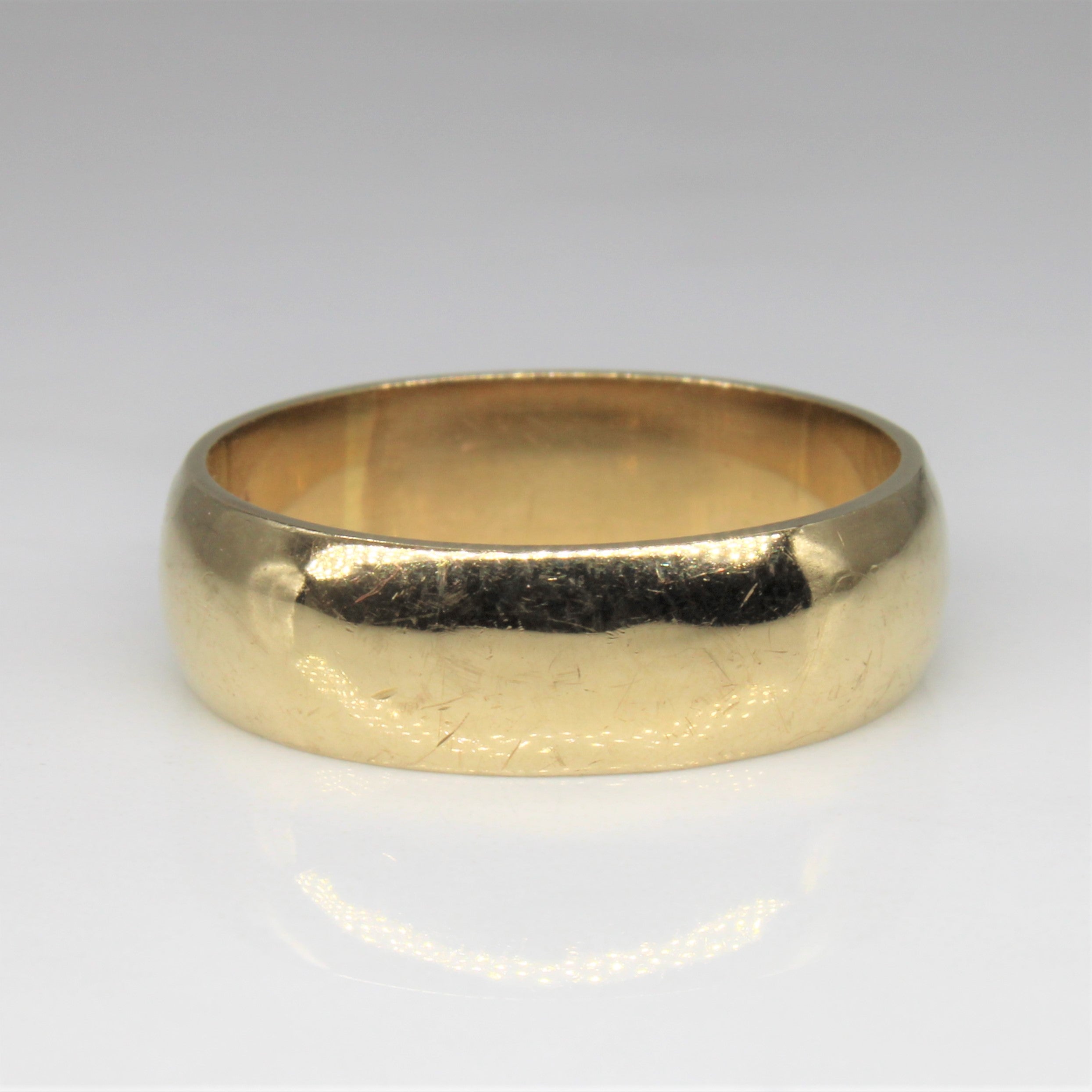 Plain Yellow Gold Band | SZ 9.75 |