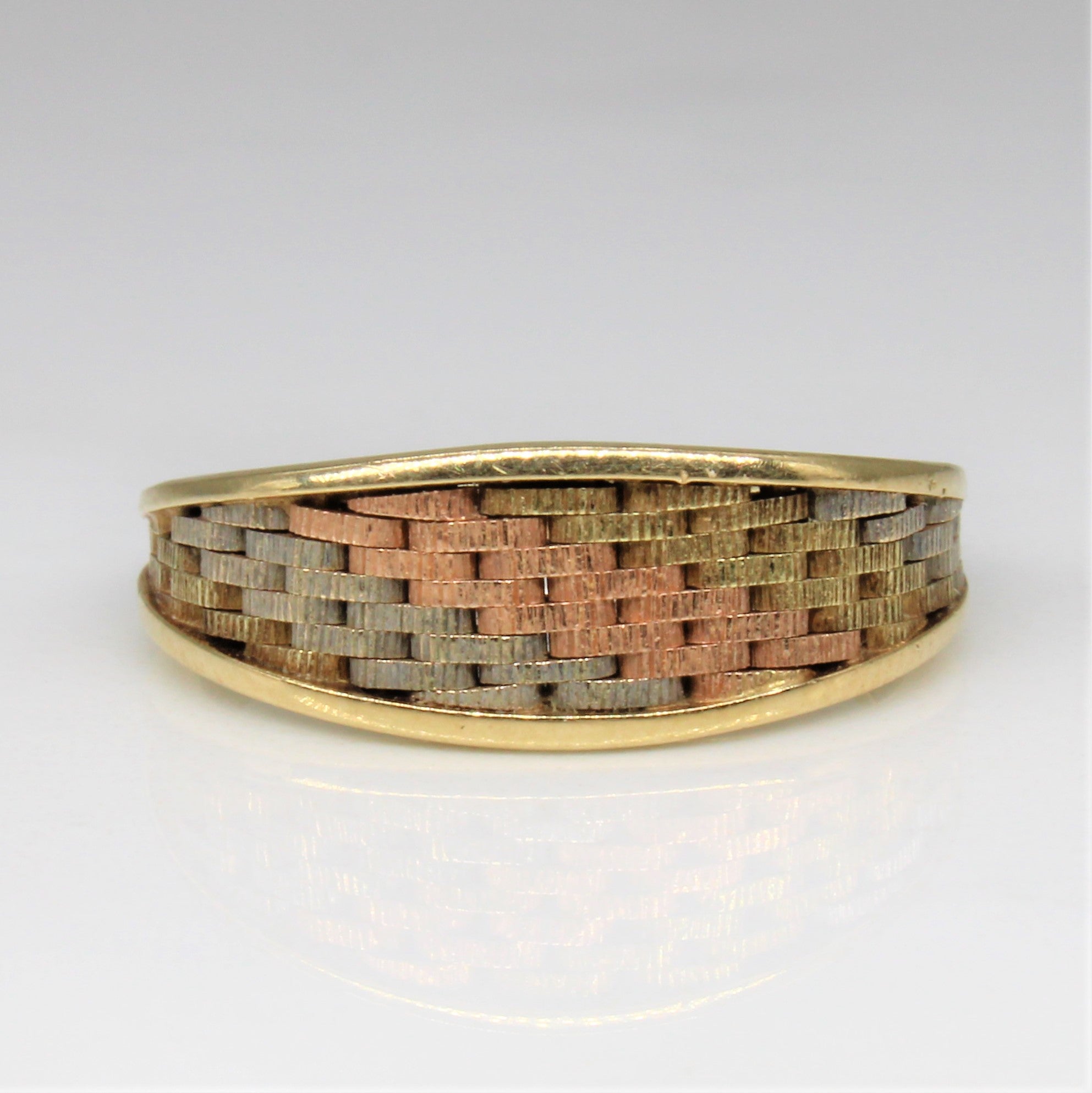 Tapered Woven Gold Band | SZ 4.75 |