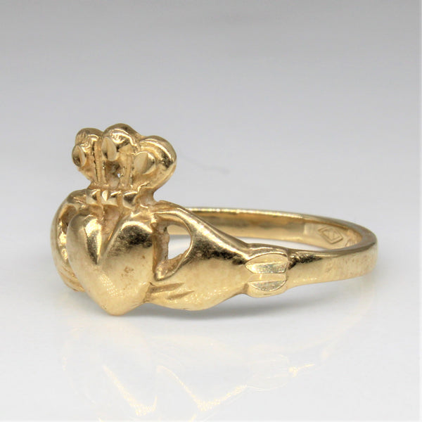 Yellow Gold Claddagh Ring | SZ 6 |