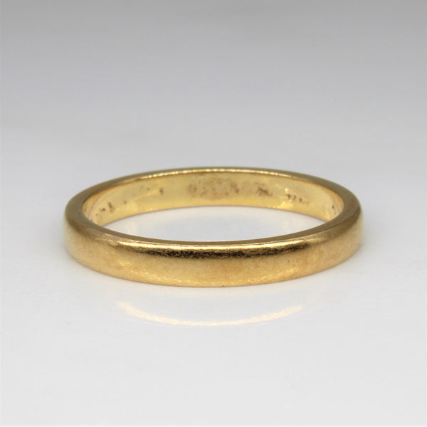 Early 1900s Yellow Gold Plain Band | SZ 6.25 |