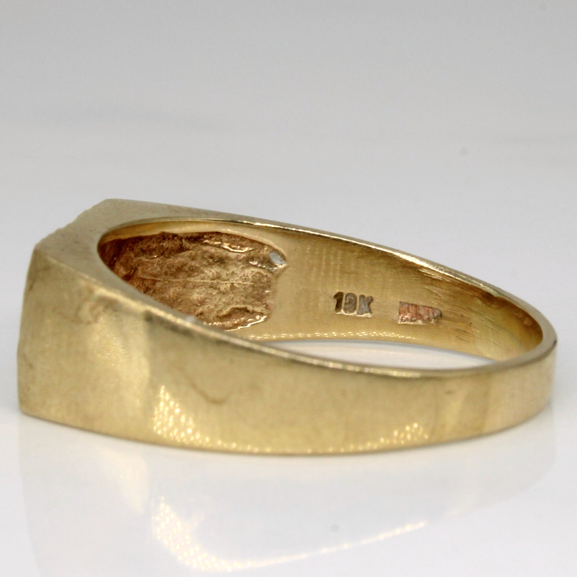 10k Yellow Gold Blank Signet Ring | SZ 10.25 |
