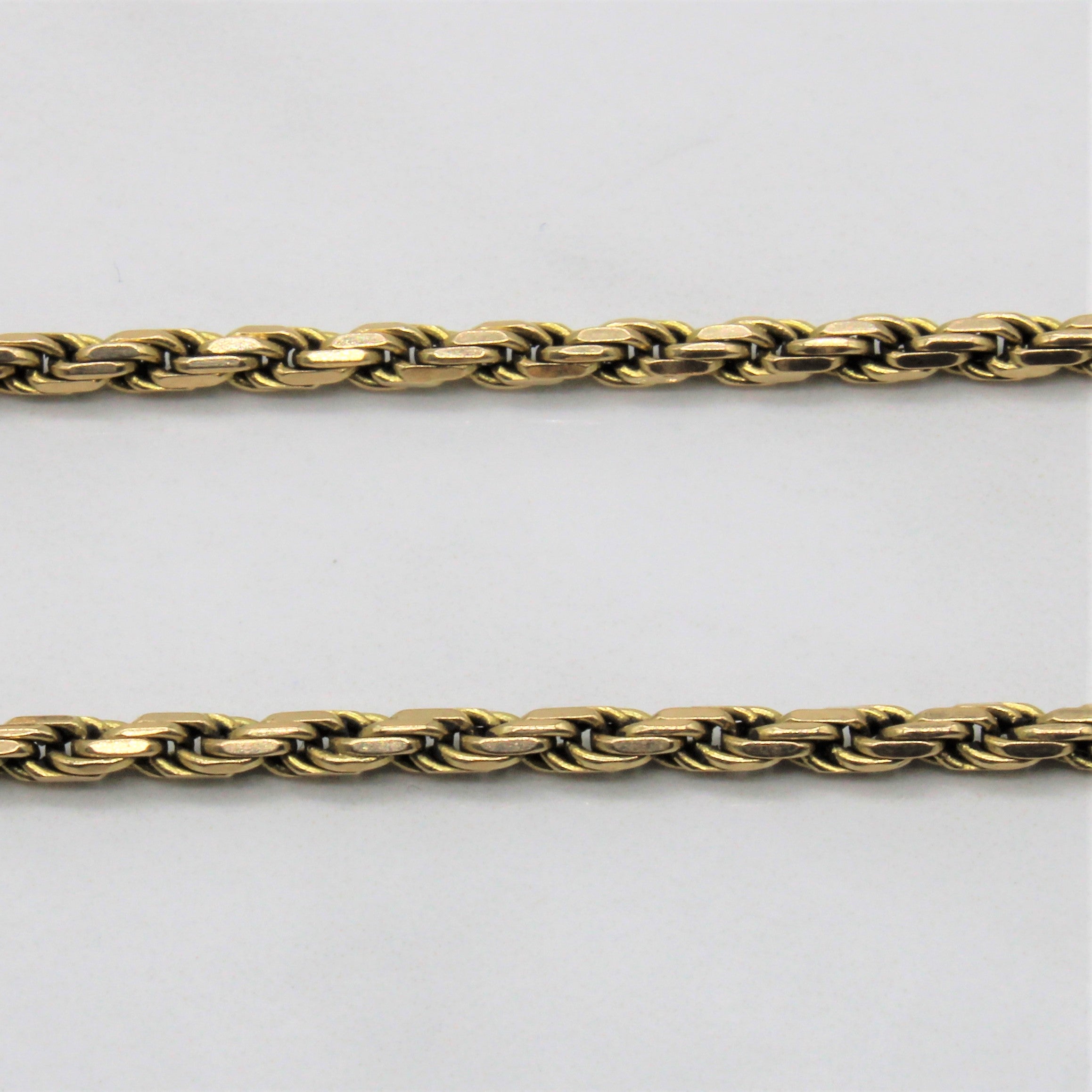 14k Yellow Gold French Rope Chain | 21" |