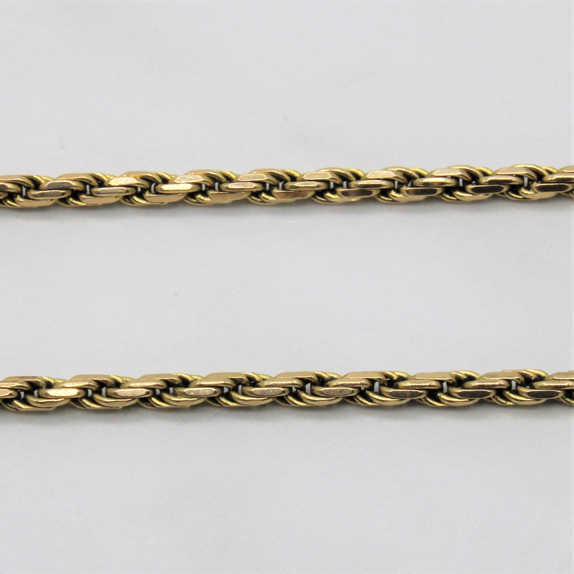 14k Yellow Gold French Rope Chain | 21