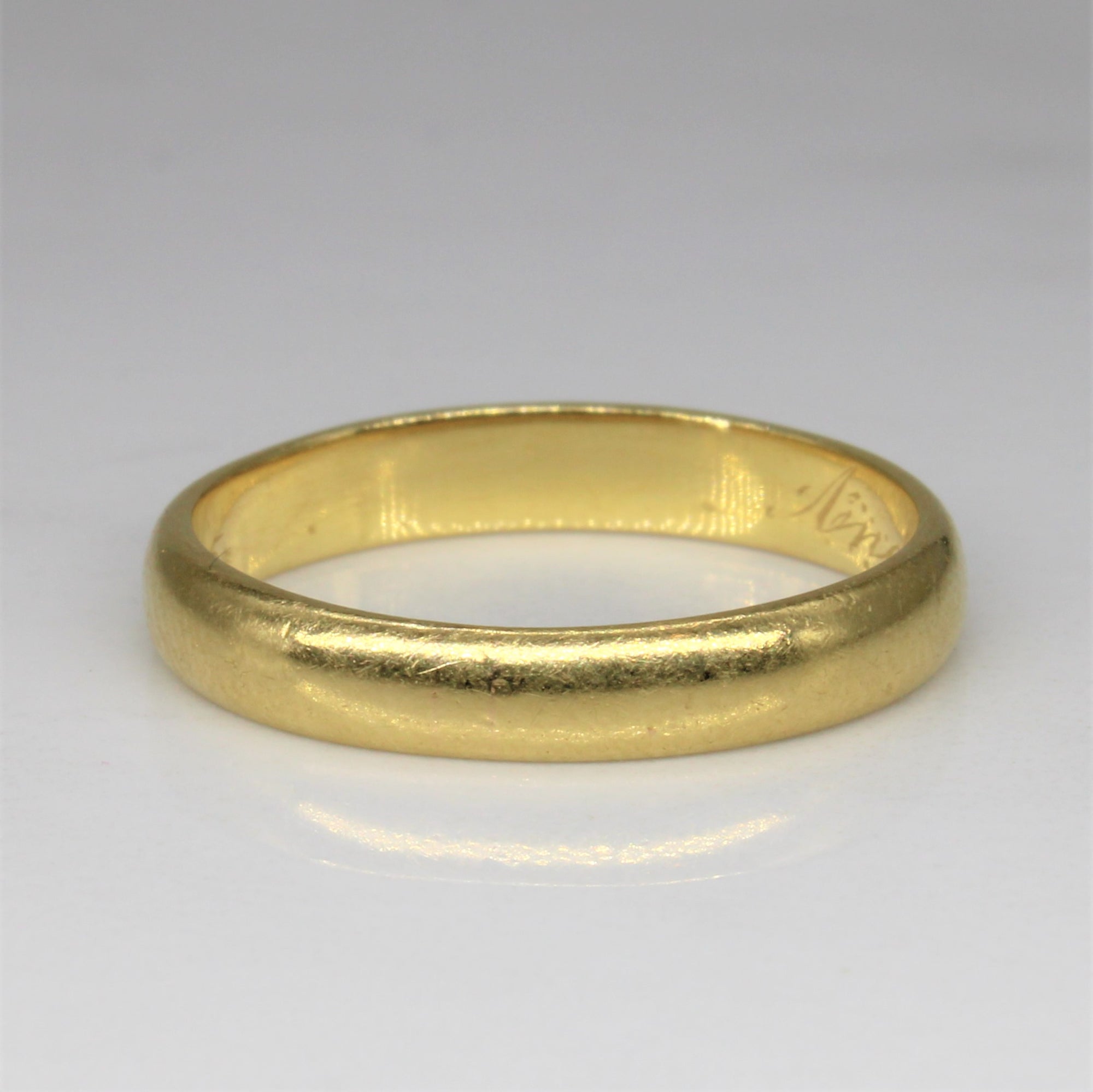 1920s Yellow Gold Band | SZ 6.5 |