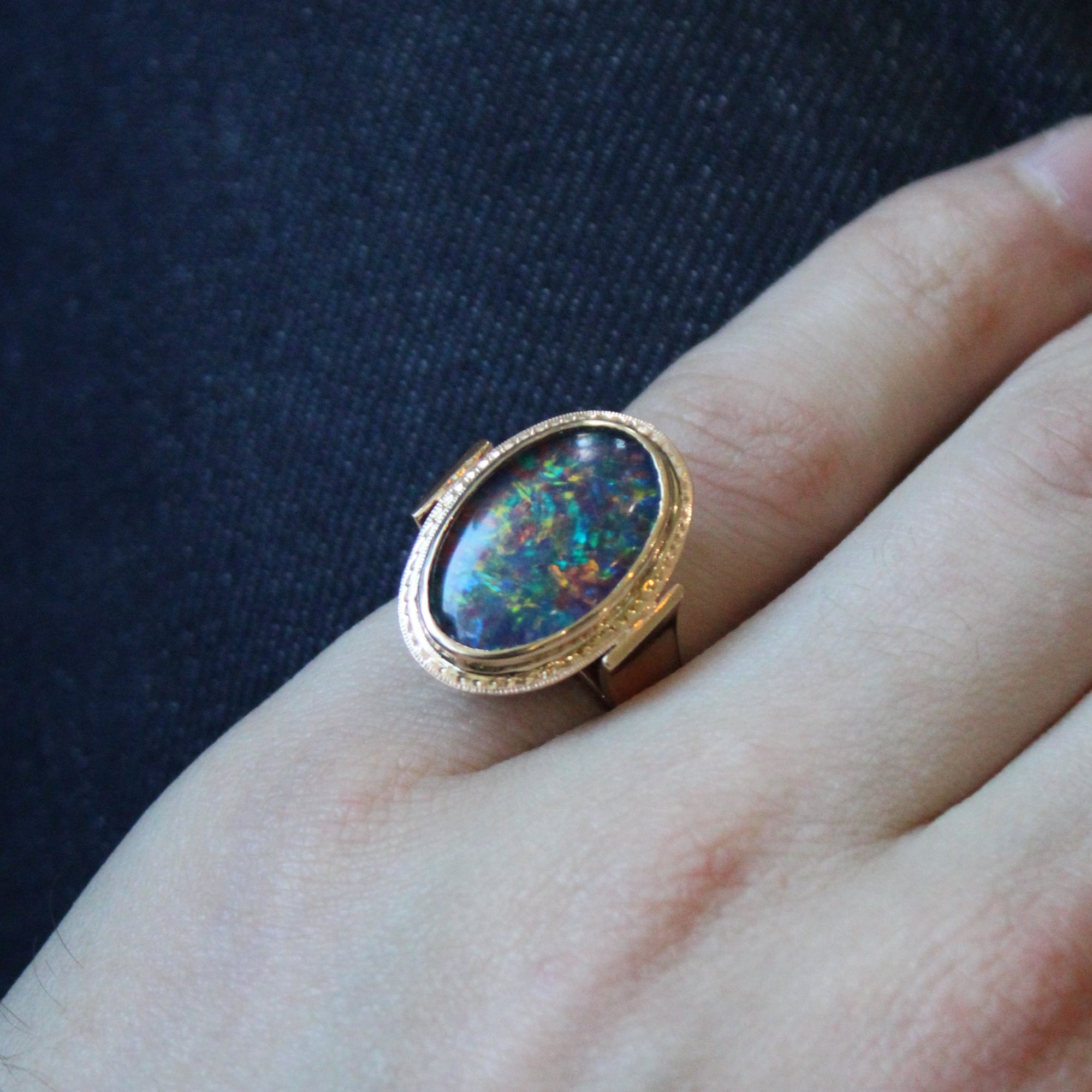 Triplet Opal Cocktail Ring | 4.50ct | SZ 6.75 |