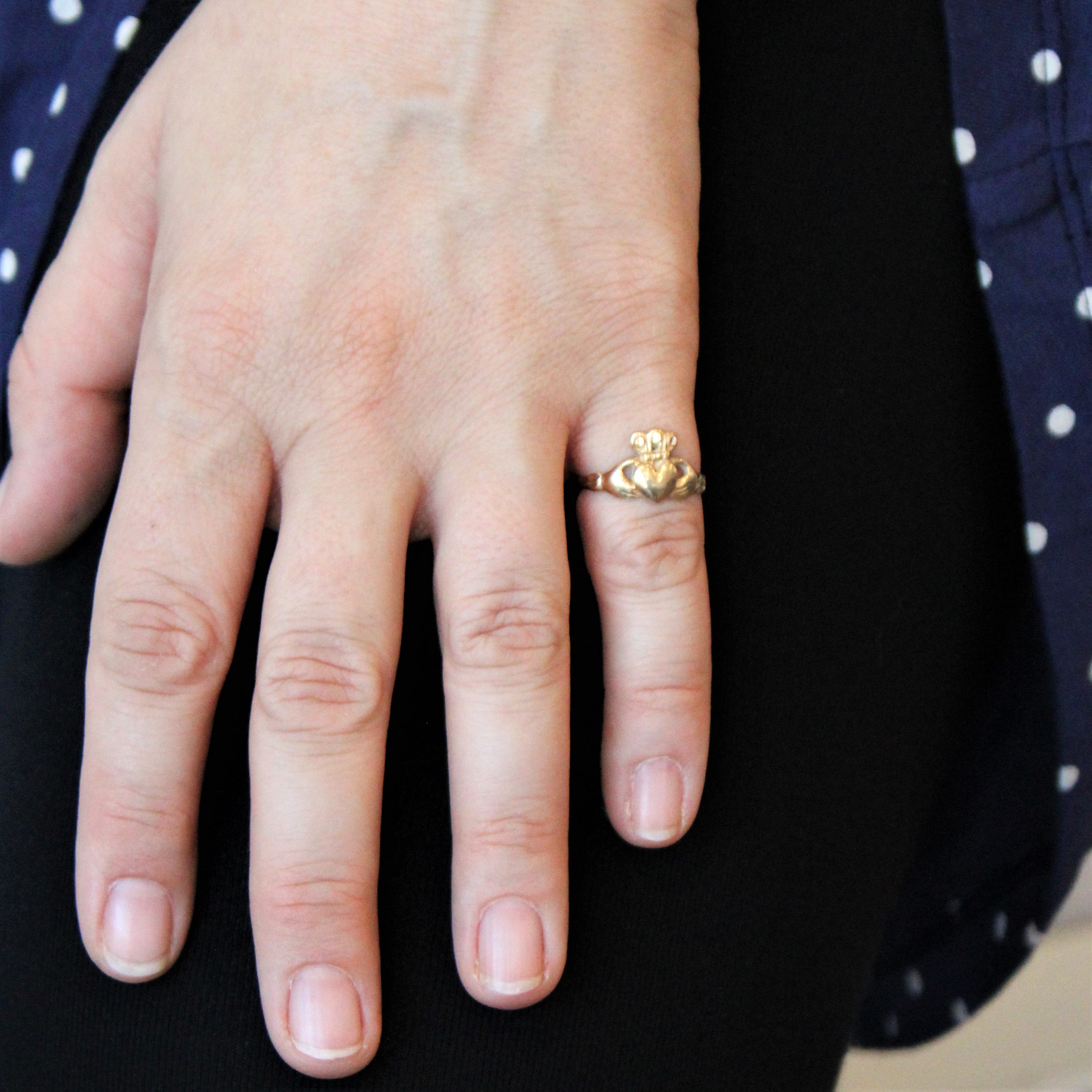 Yellow Gold Claddagh Ring | SZ 6 |