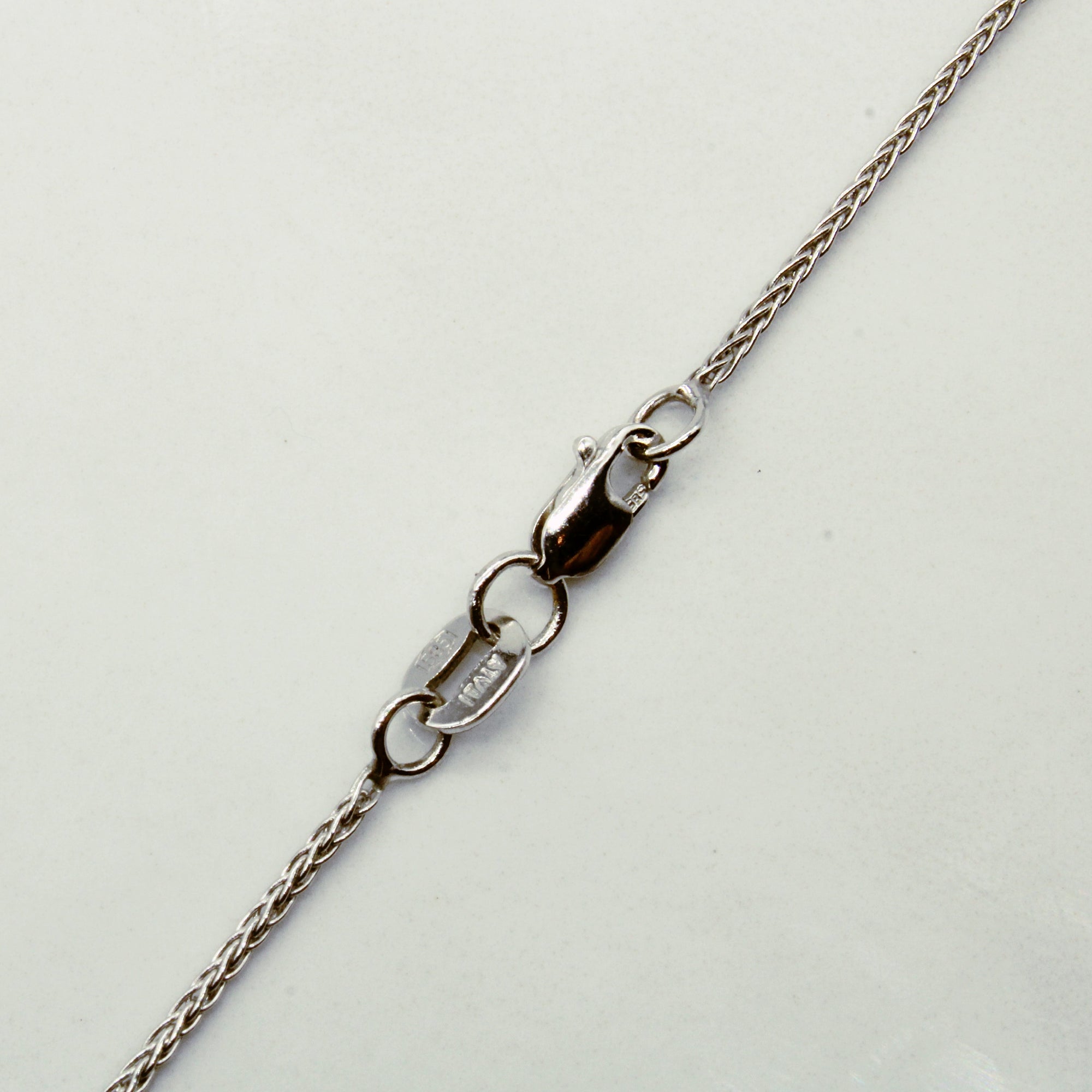 14k White Gold Wheat Chain | 16