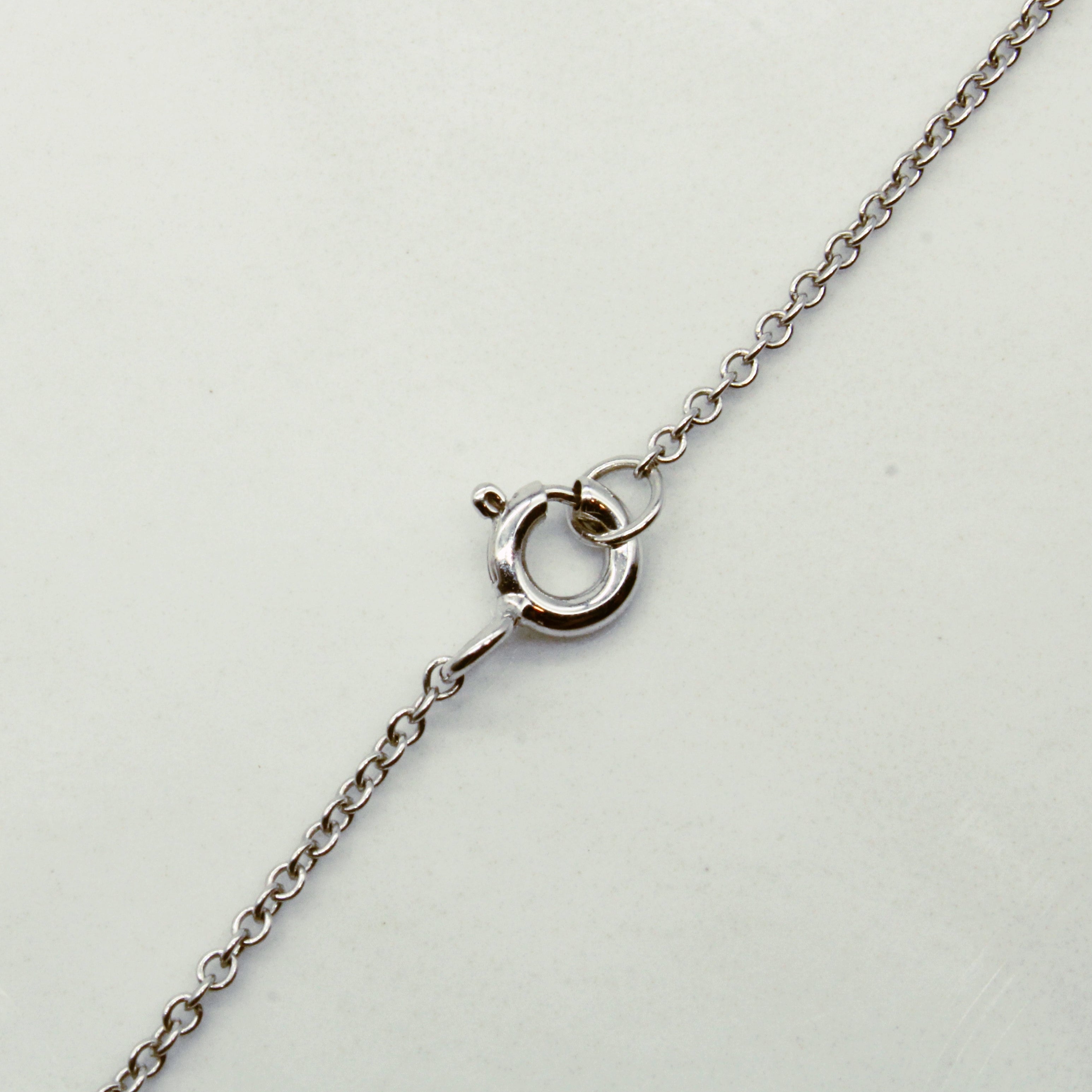 18k White Gold Circle Link Chain | 18" |