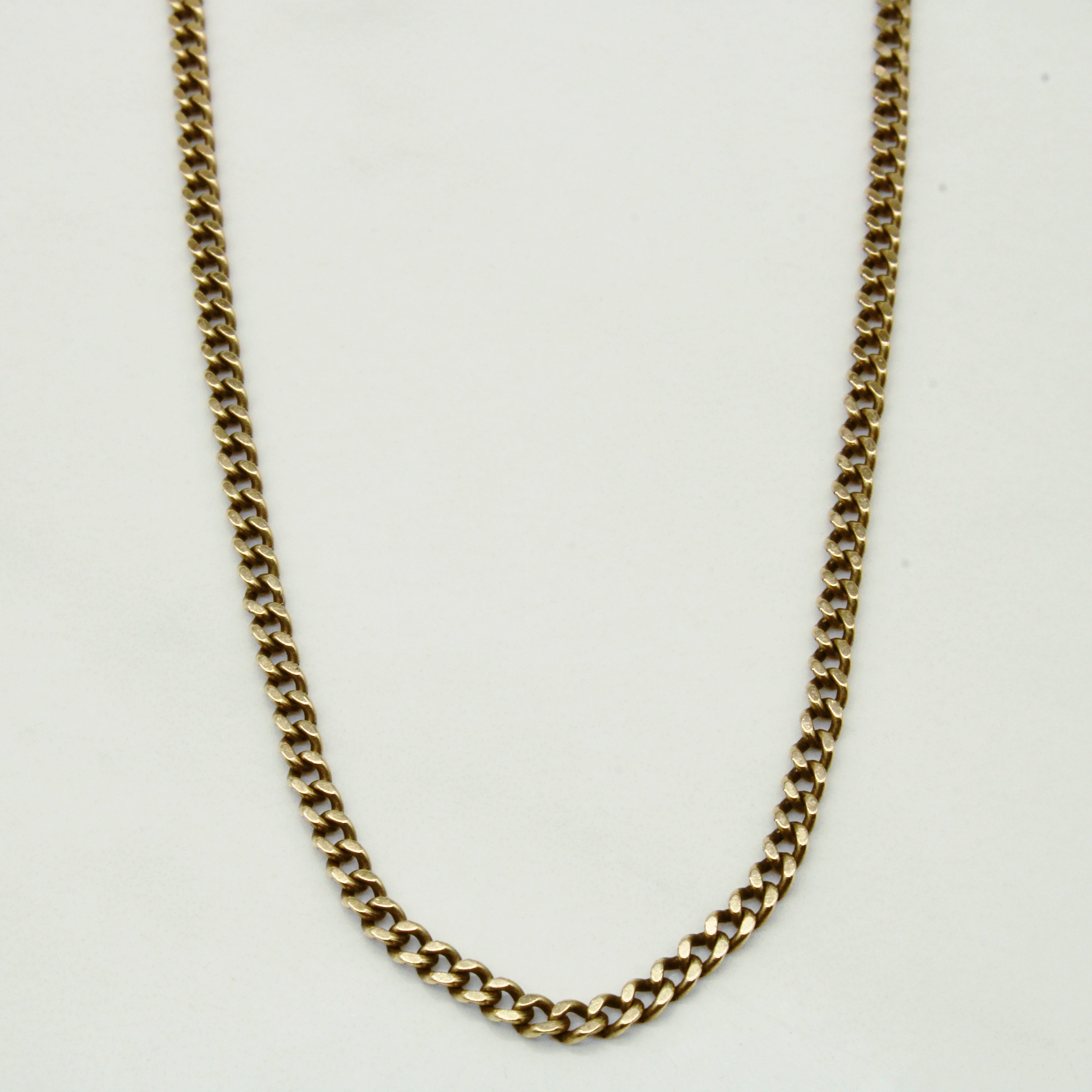 10k Yellow Gold Curb Link Chain | 22" |