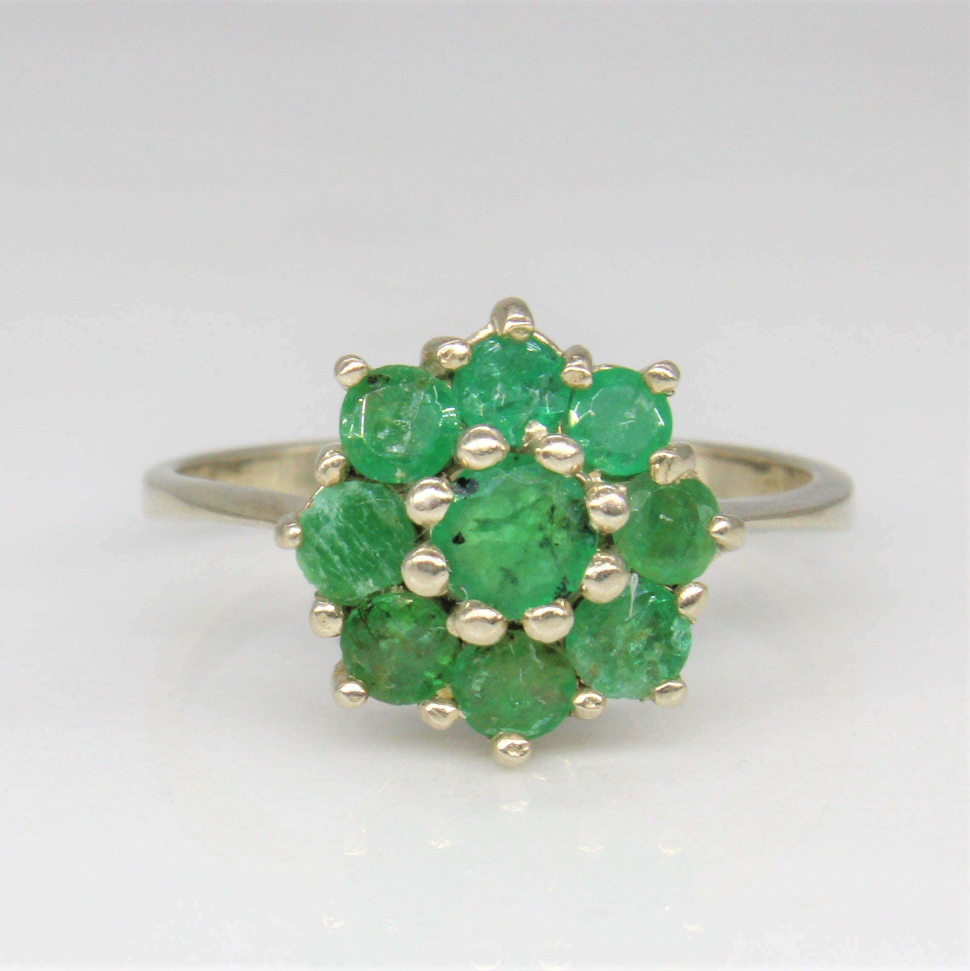 Emerald Cluster Ring | 0.50ctw | SZ 5.5 |