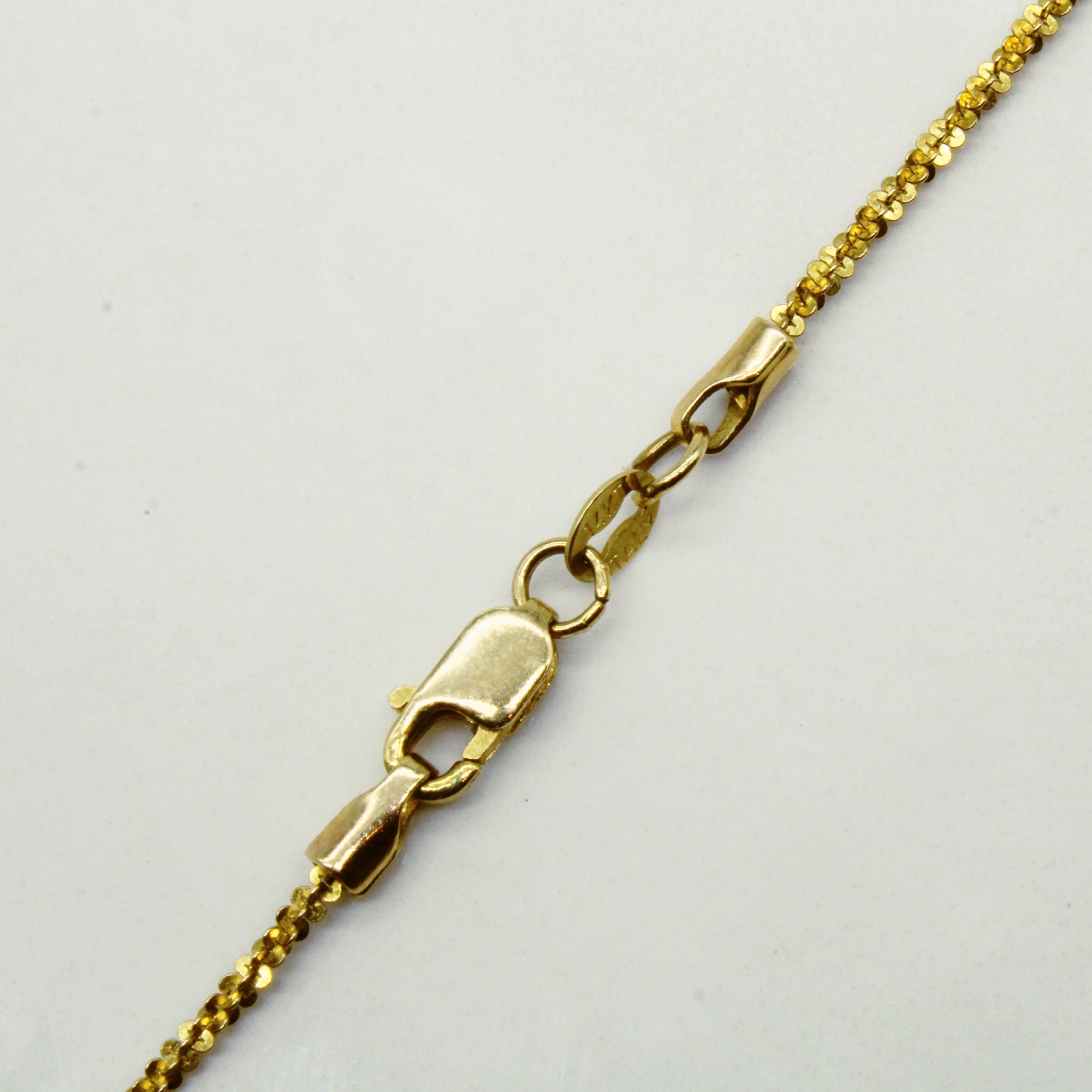 14k Yellow Gold Nugget Chain | 20