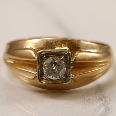 Single Diamond Tapered Ring | 0.27ct | SZ 9.25 |