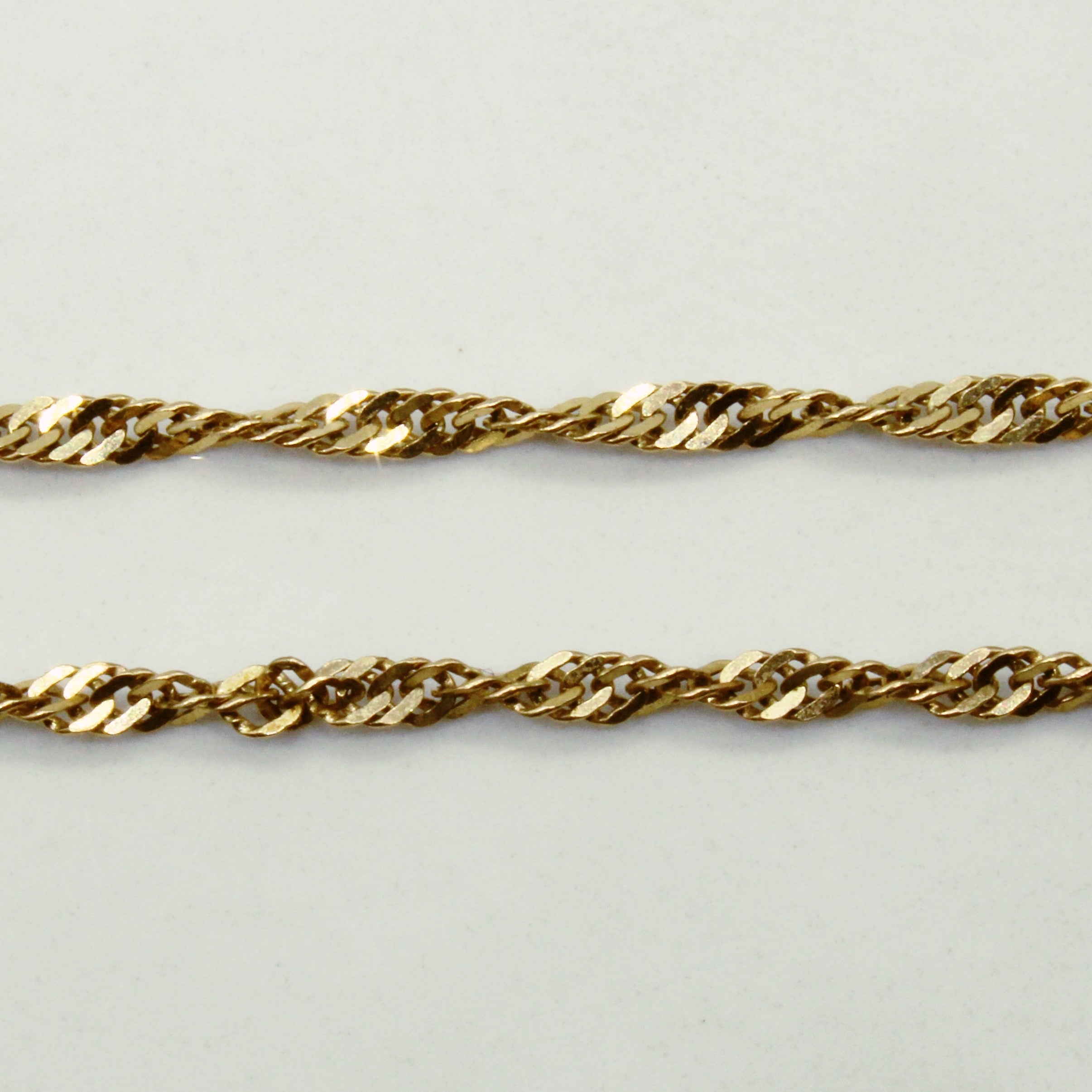 10k Yellow Gold Rope Link Chain | 18" |